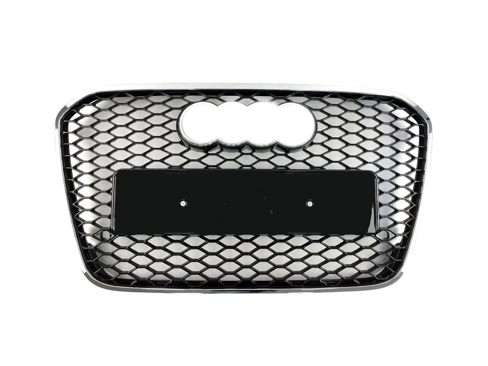Решітка радіатора Chrome Black (в стилі RS6) на Audi A6 C7 2011-2014 року