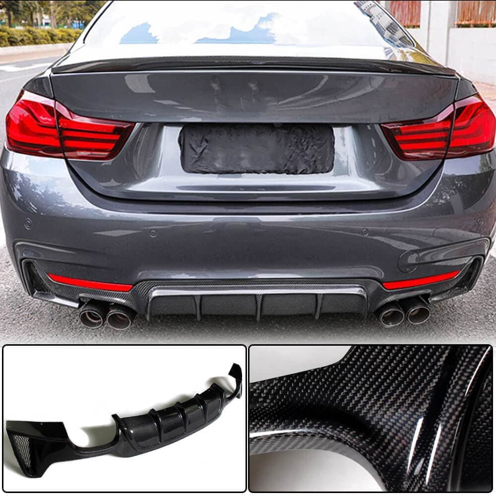 Дифузор заднього бампера V1 (для M-Sport, Карбон)