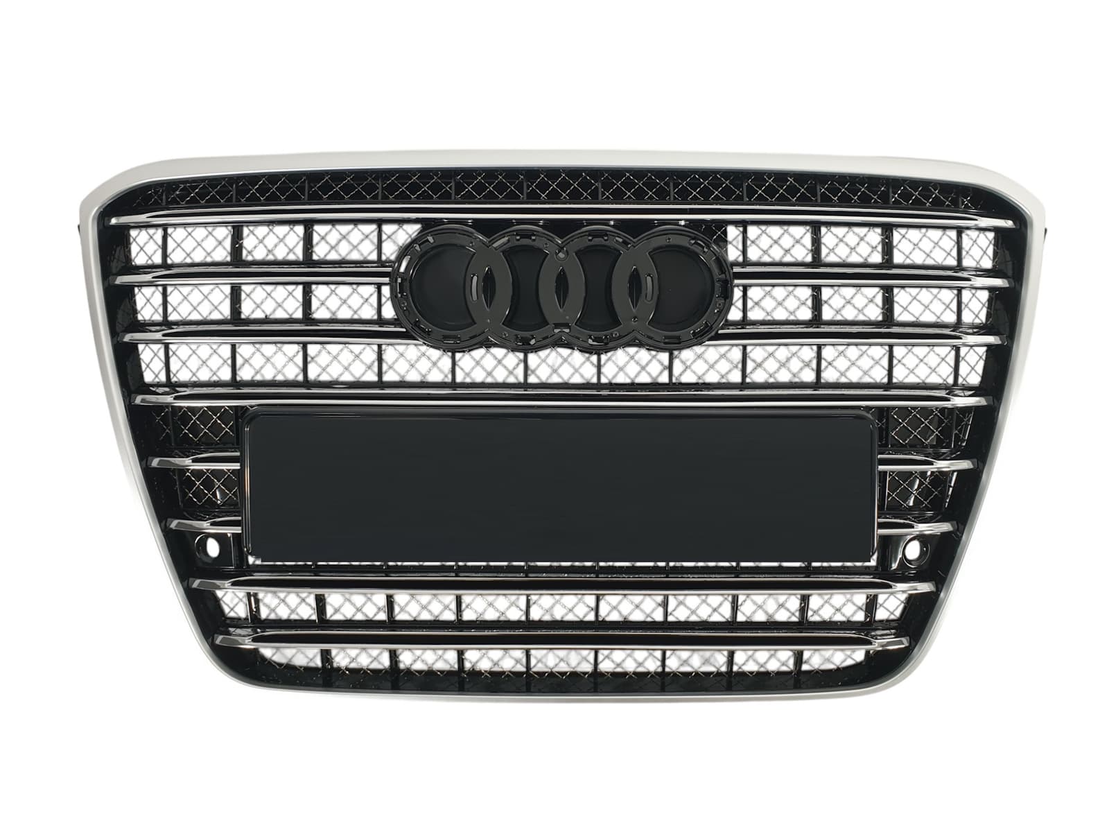 Решітка радіатора Silver Chrome (в стилі W12) на Audi A8 D4 2010-2014 року