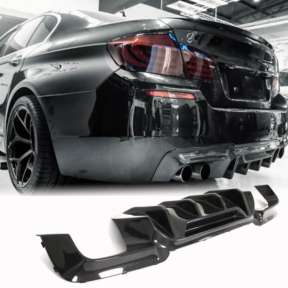 Дифузор заднього бампера V3 (для F10 M5, Карбон)