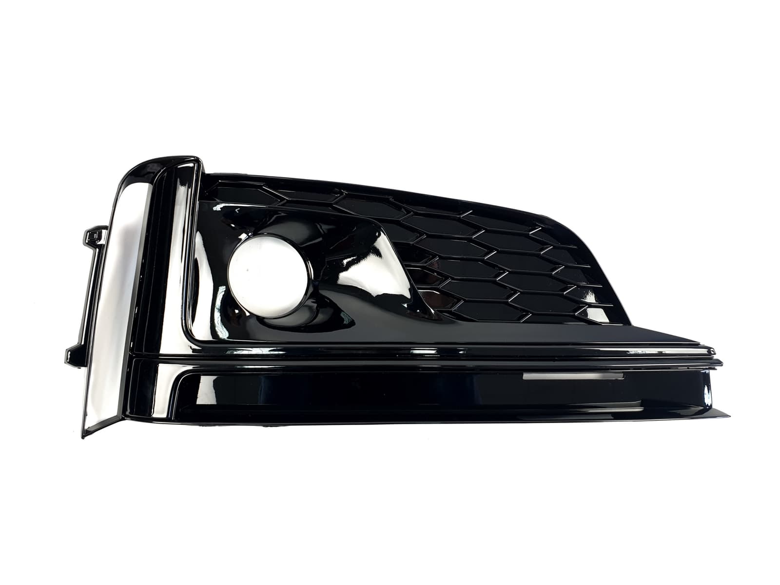 Решітки в бампер Full Black (стиль S5 під дистронік) S-Line на Audi A5 B9 2016-2020 року 2