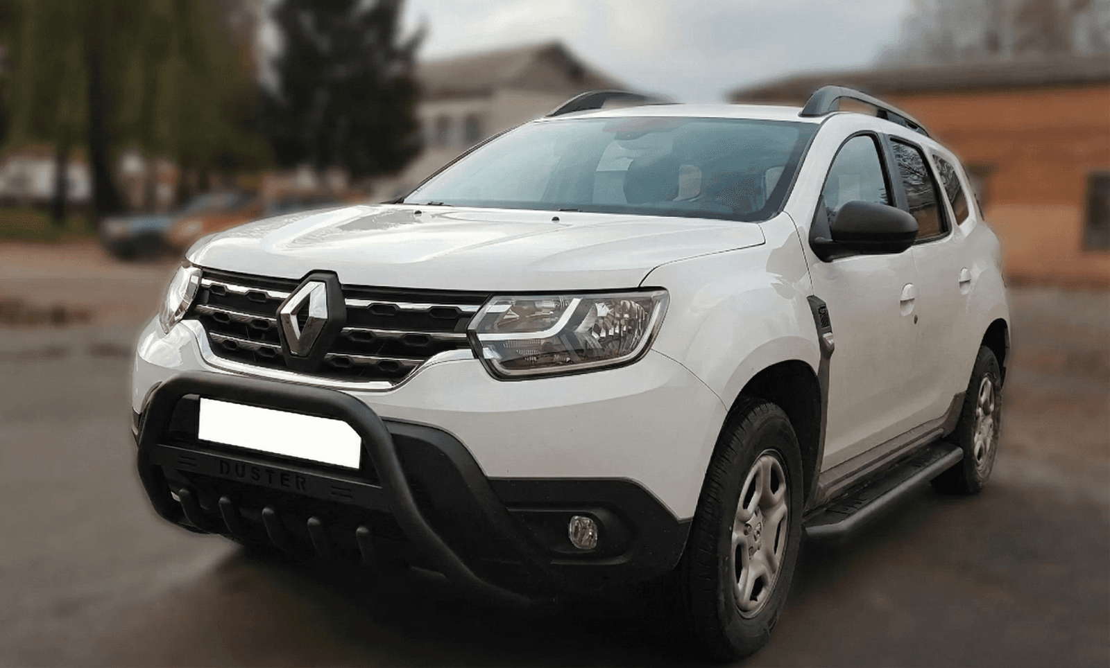 Кенгурятник з написом WT004 Black (нерж.)