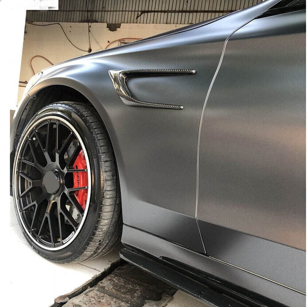 Накладки на передні крила (для купе/кабріолет C63 AMG 2015-2019, Карбон) 4