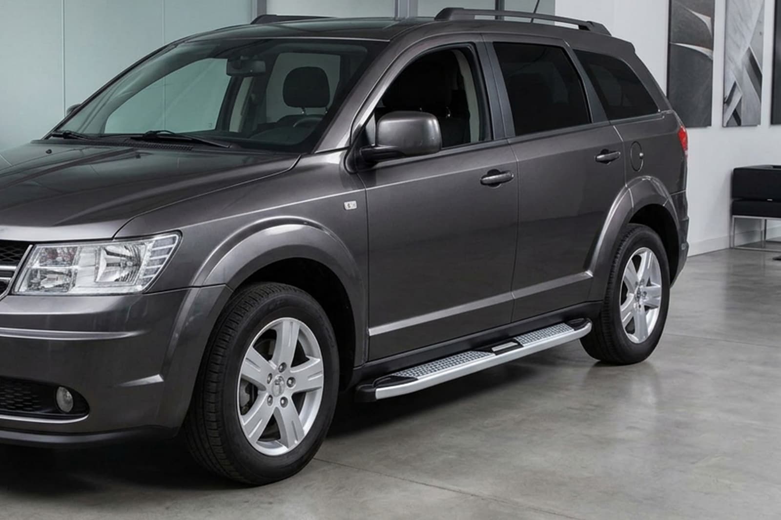 Бокові пороги Mevsim Grey (2 шт., Алюміній)