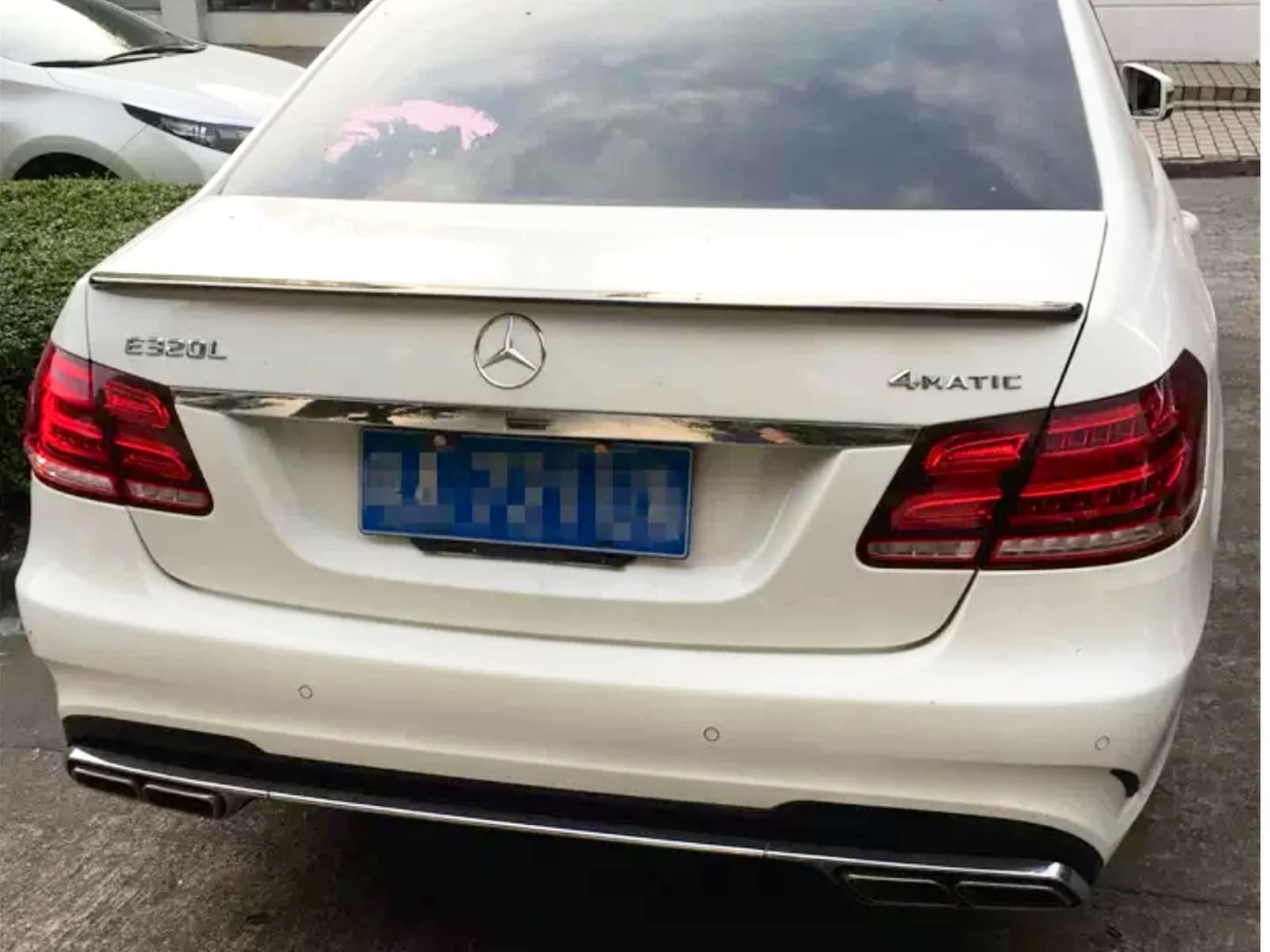 Спойлер лип на багажник Mercedes W212 2009-2016 ABS пластик колір чорний глянець