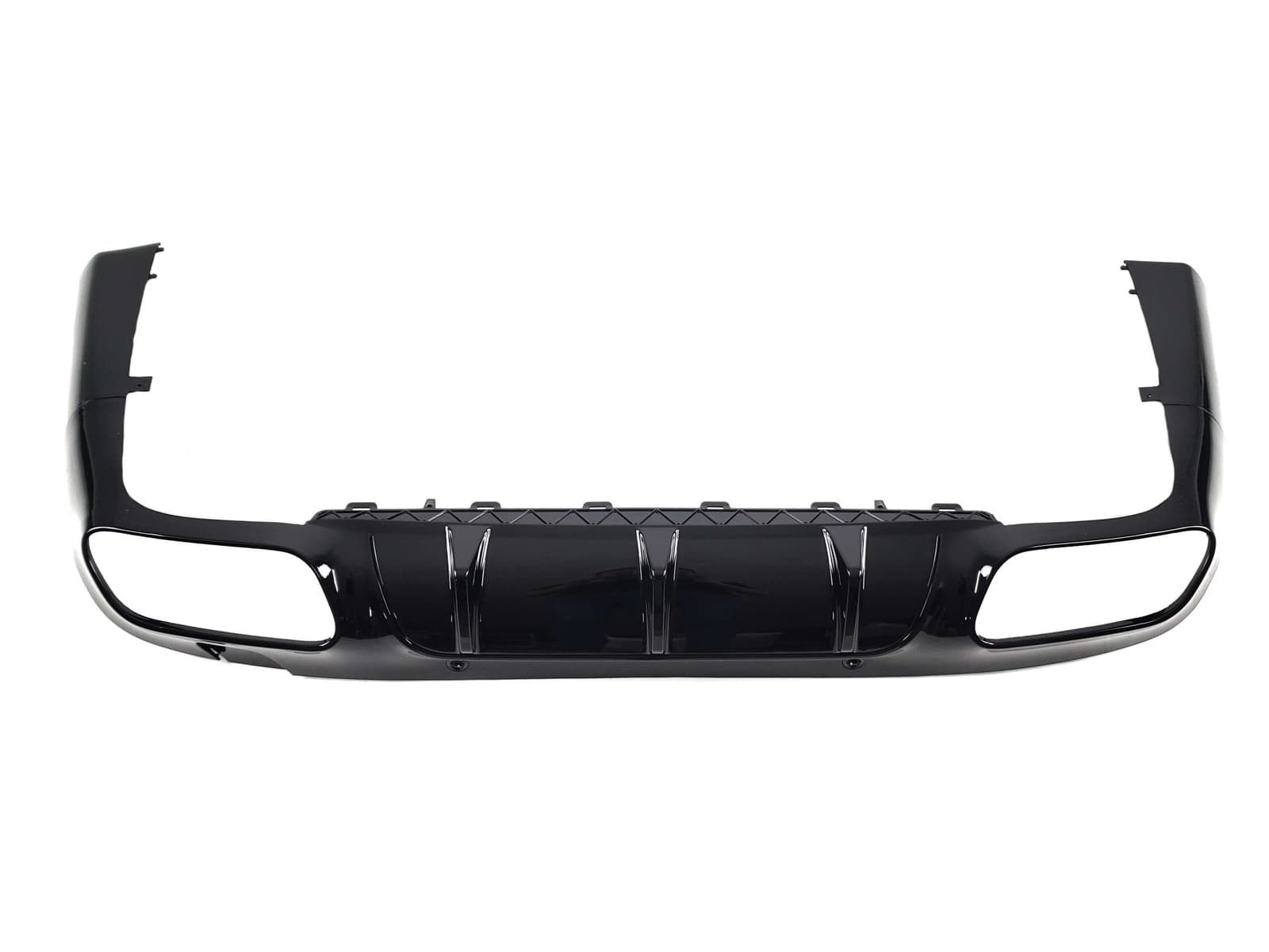 Дифузор (заднього бампера) Full Black / Chrome Pipe (стиль CLS63 AMG) на Mercedes-Benz CLS-Class C257 2018-2022 року 3