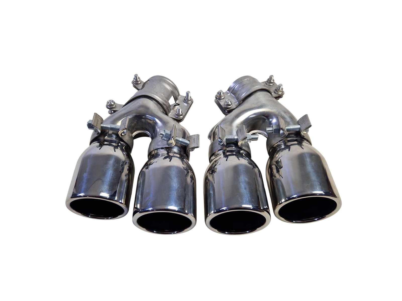 Насадки на вихлоп Chrome (стиль M5 F90) на BMW 5 Series G30 / G31 2017-2020 року