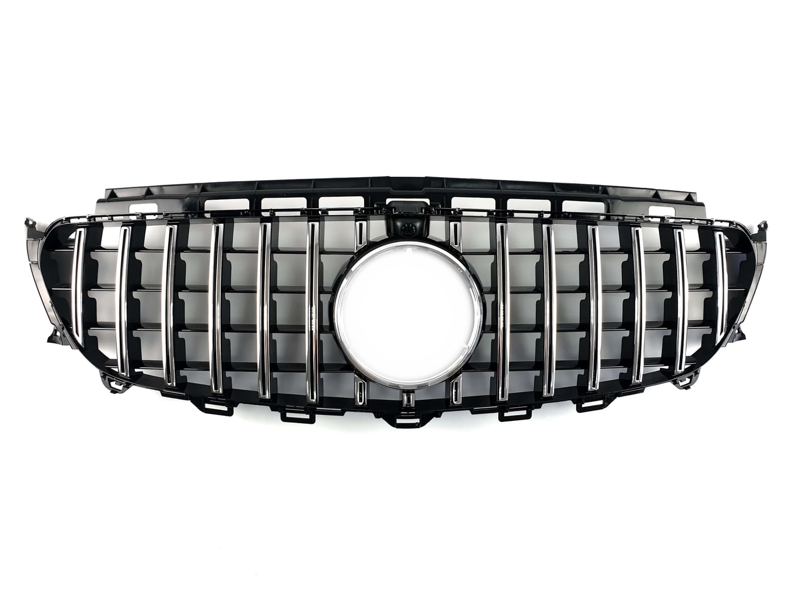 Решітка радіатора Chrome Black (з місцем під камеру) GT на Mercedes-Benz E-Class W213 2016-2020 року