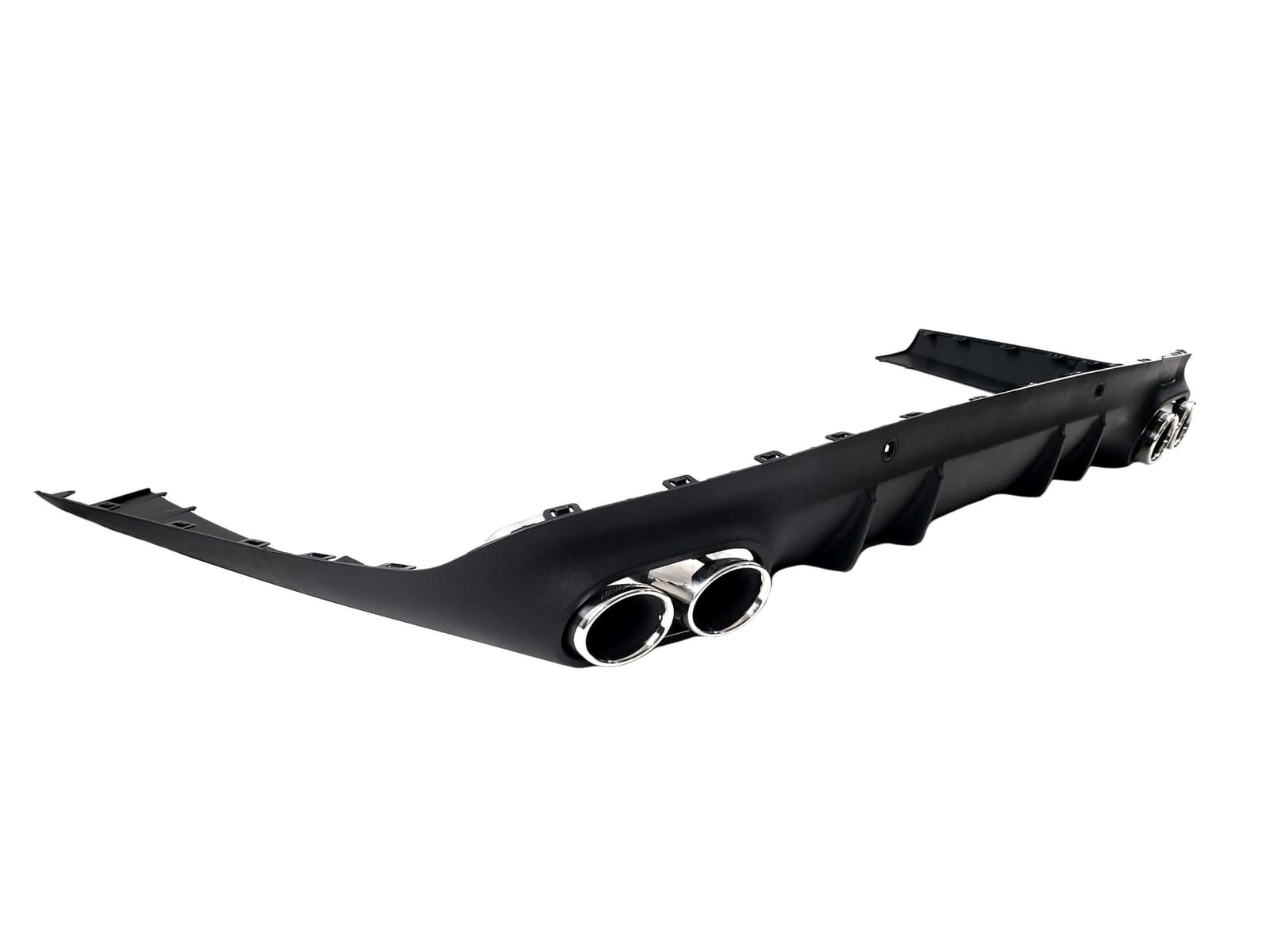 Дифузор (заднього бампера) Full Black / Chrome Pipe (стиль CLS53 AMG) на Mercedes-Benz CLS-Class C257 2018-2022 року 2