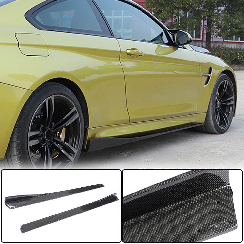 Накладки на пороги V2 (для F82/F83, Карбон)