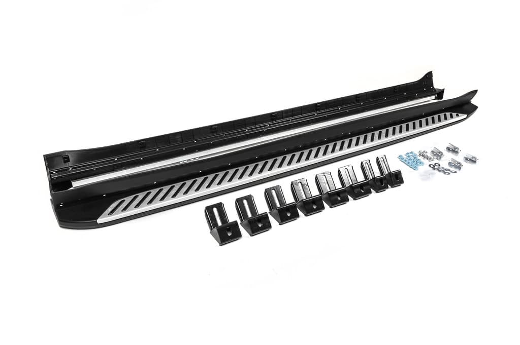 Бокові пороги OEM V1 (2 шт, алюміній + пластик)