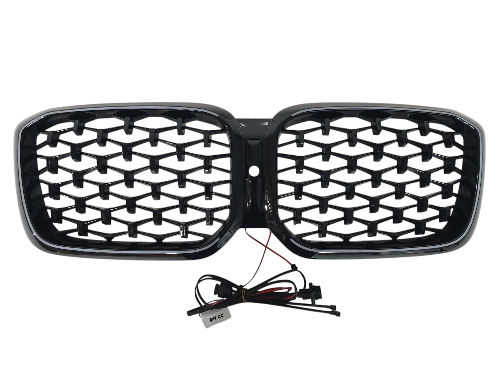 Ніздрі Чорний глянець LED (Iconic Glow) Diamond на BMW X3 G01 2022-2024 року 4