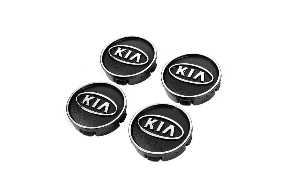 Ковпачки диски чорні kia60tur-bl (59мм на 55мм, 4 шт)