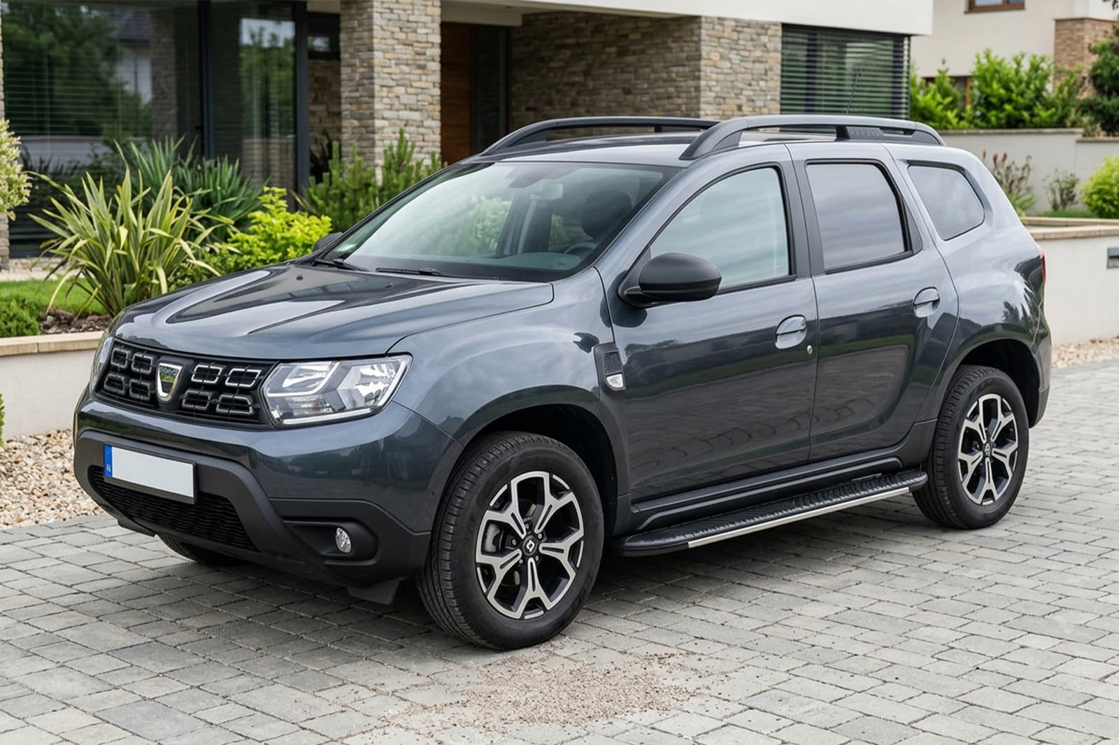 Бокові пороги Bosphore Grey (2 шт., алюміній)