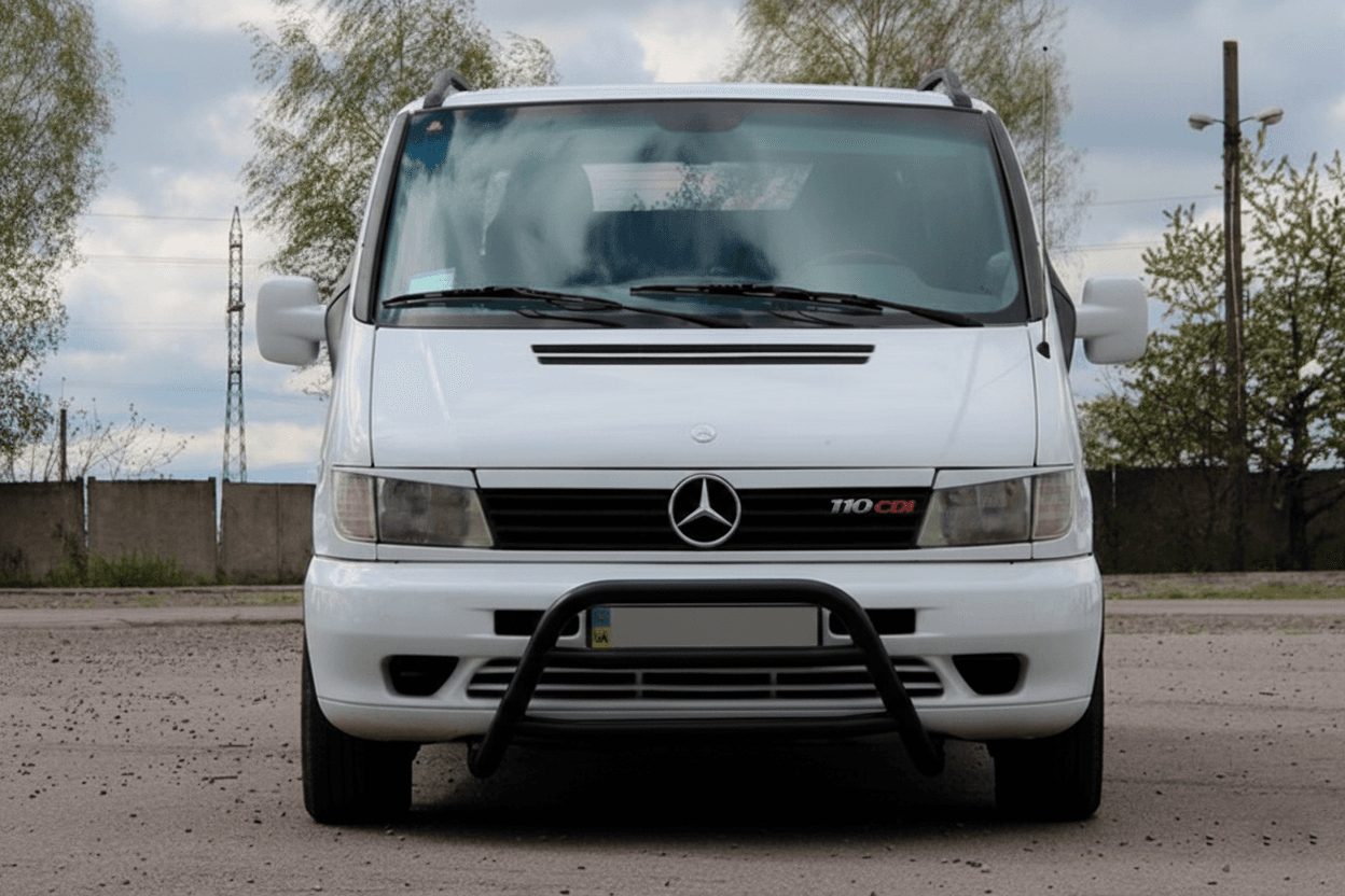 Кенгурятник WT022 Black (нерж.)