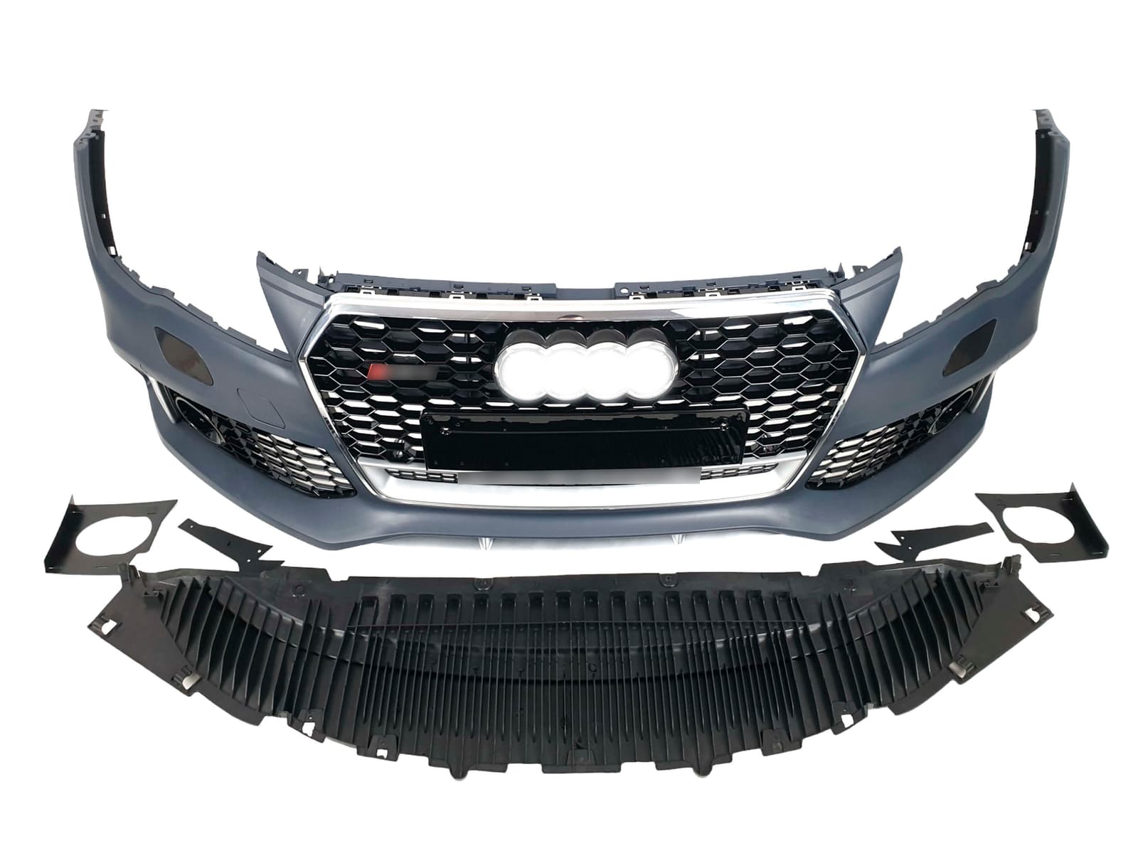 Передній бампер (в стилі RS7) Quattro V1 на Audi A7 4G 2010-2014 року 2