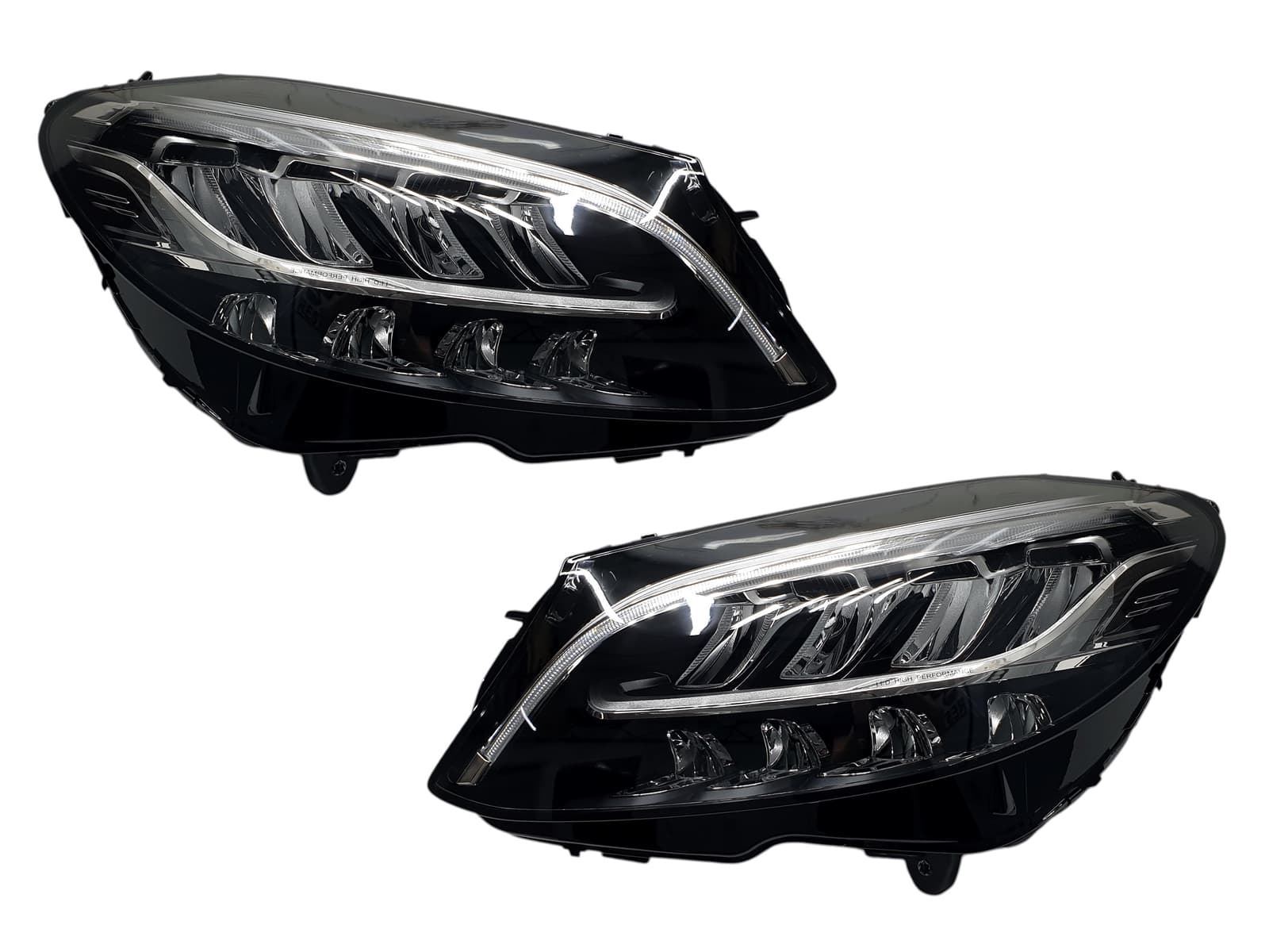 Передні фари Led High Performance (заміна на 2018+) на Mercedes-Benz C-Class W205 2014-2018 року