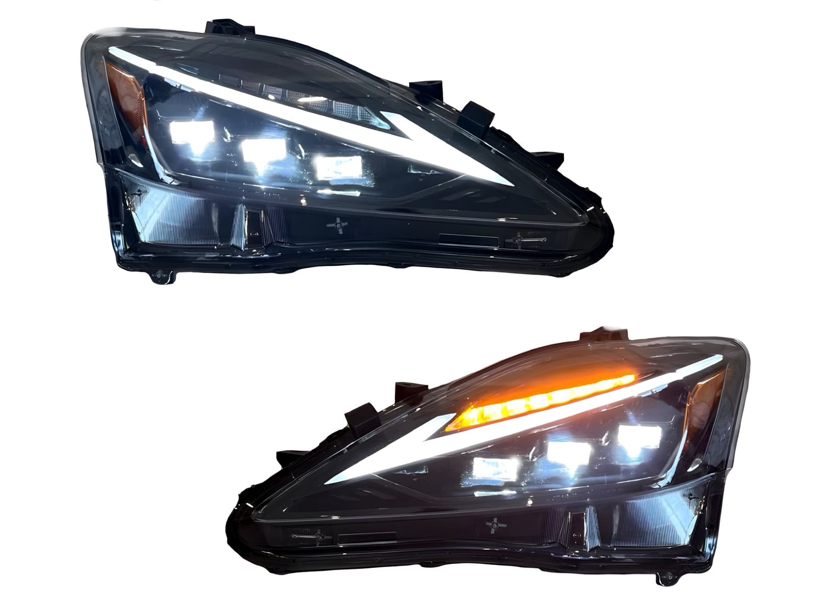 Фари Full LED 3 лінзи у стилі 2021+ для Lexus IS 2005-2012