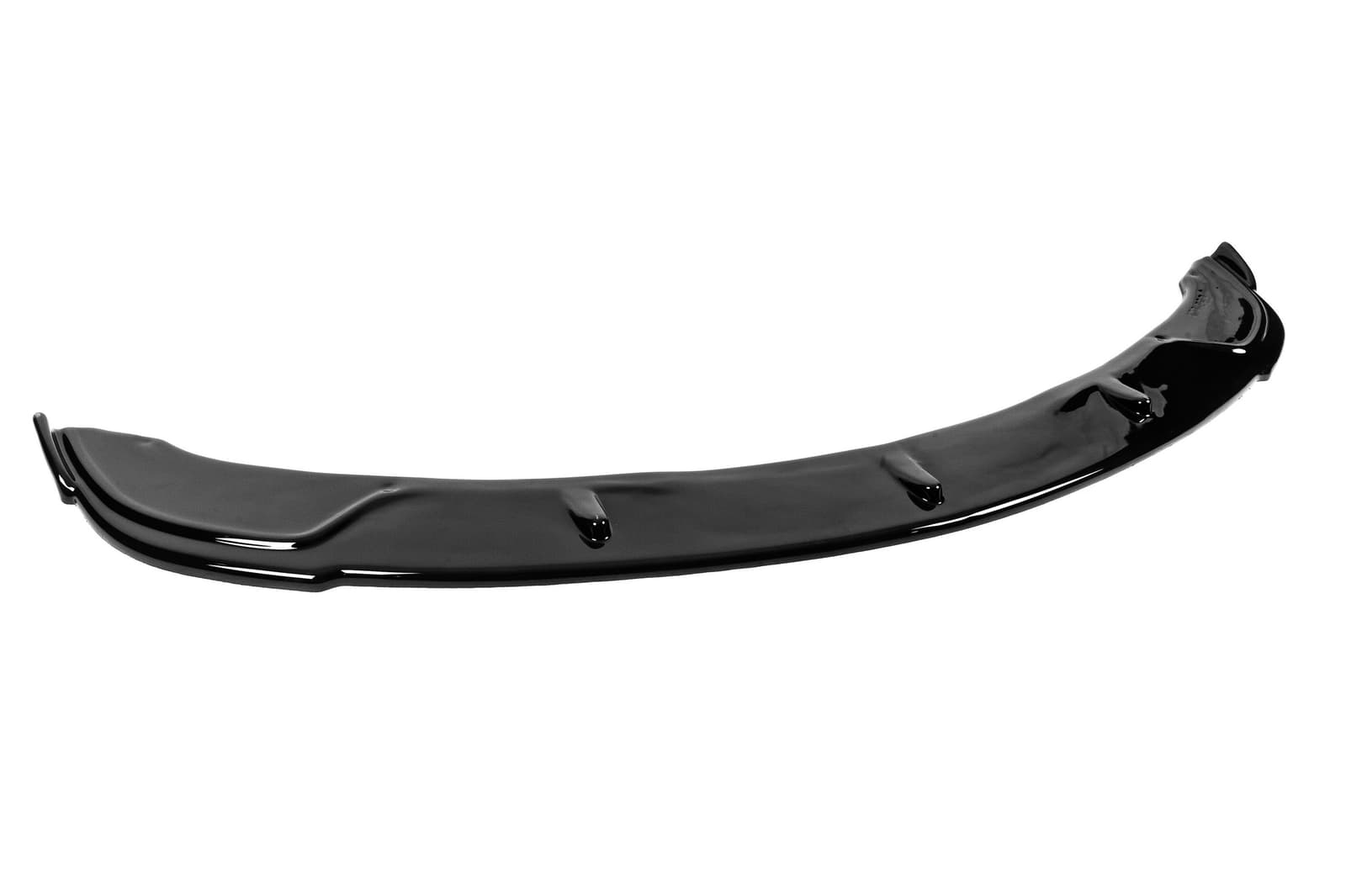 Передня Lip накладка V-1 (для E90 M-Sport 2008-2011, чорний глянець) 4