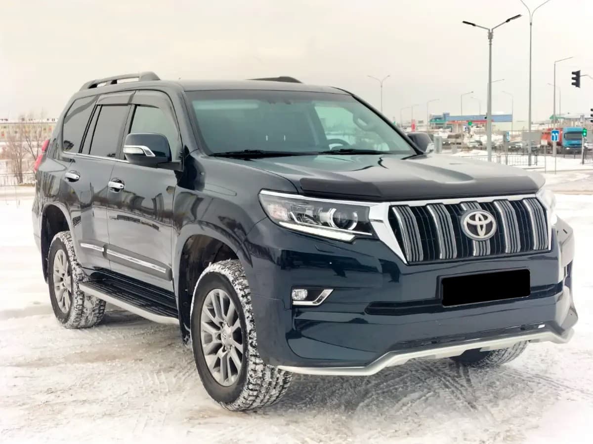 Спідниця переднього бампера OEM Toyota Land Cruiser Prado 150 2018- колір чорний 202