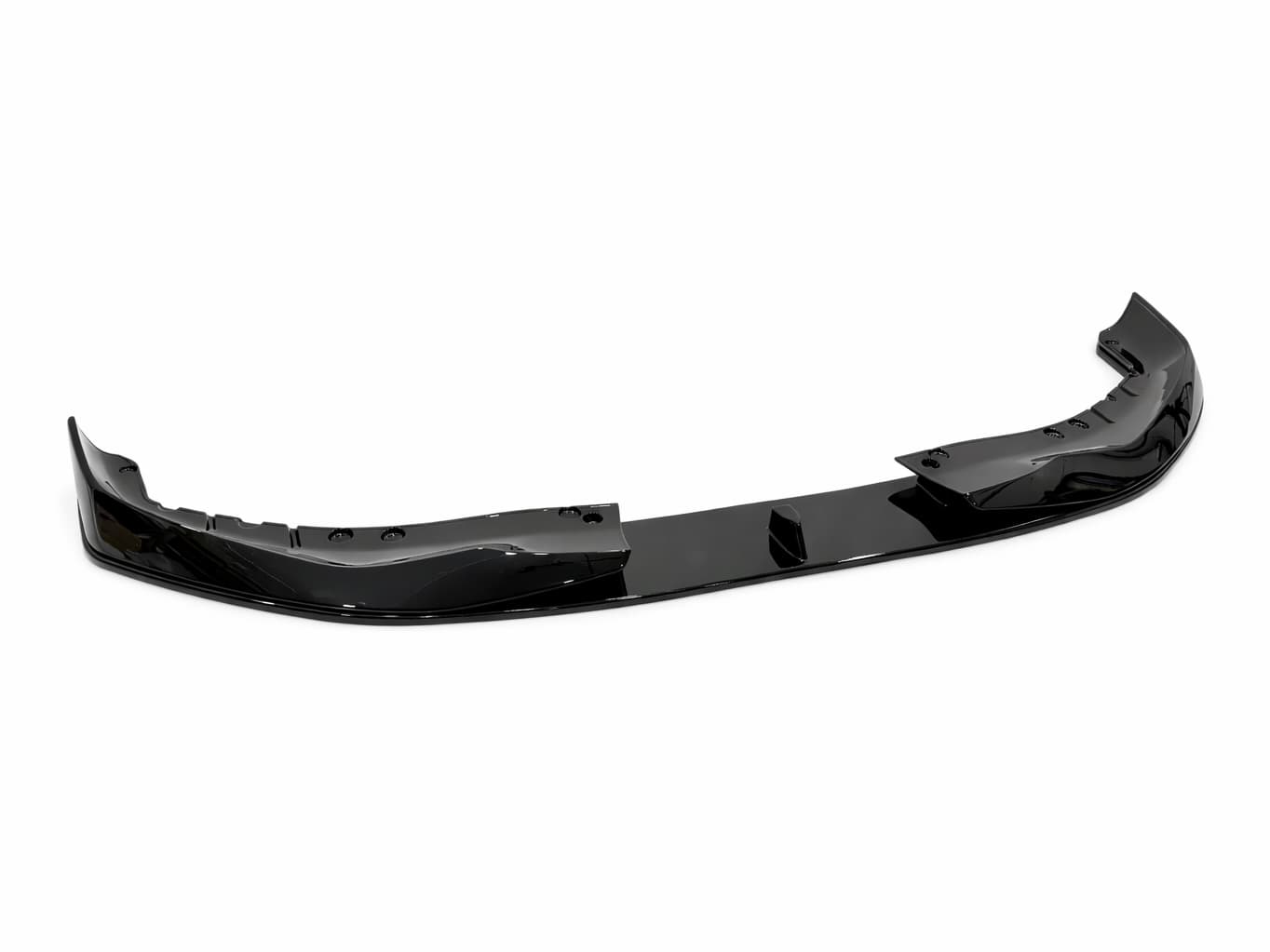 Накладка переднього бампера M-Performance стиль AC Schnitzer для BMW 5 series G30 G31 2016-2020 ABS пластик, чорний глянець