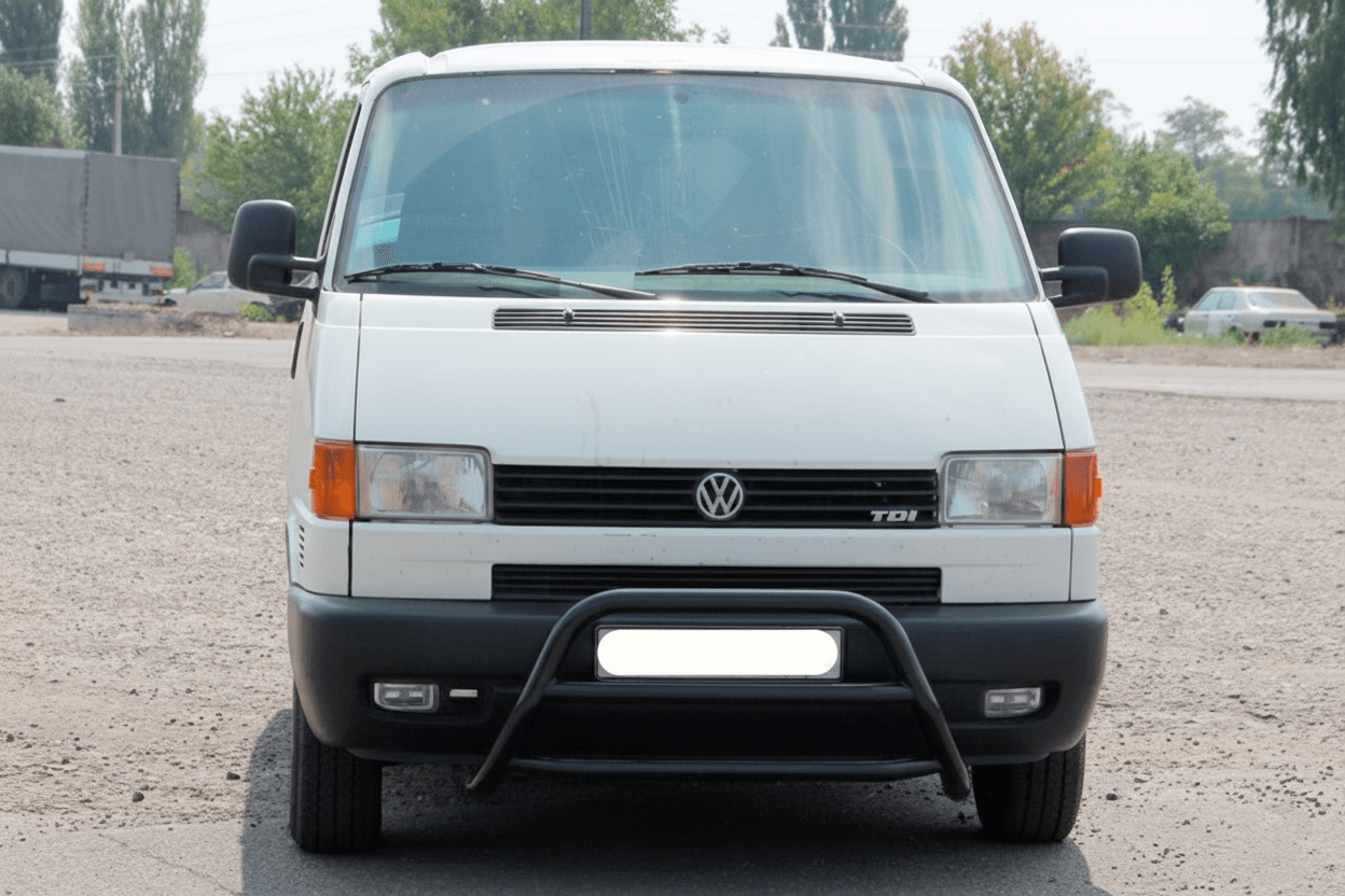 Кенгурятник WT022 Black (нерж)