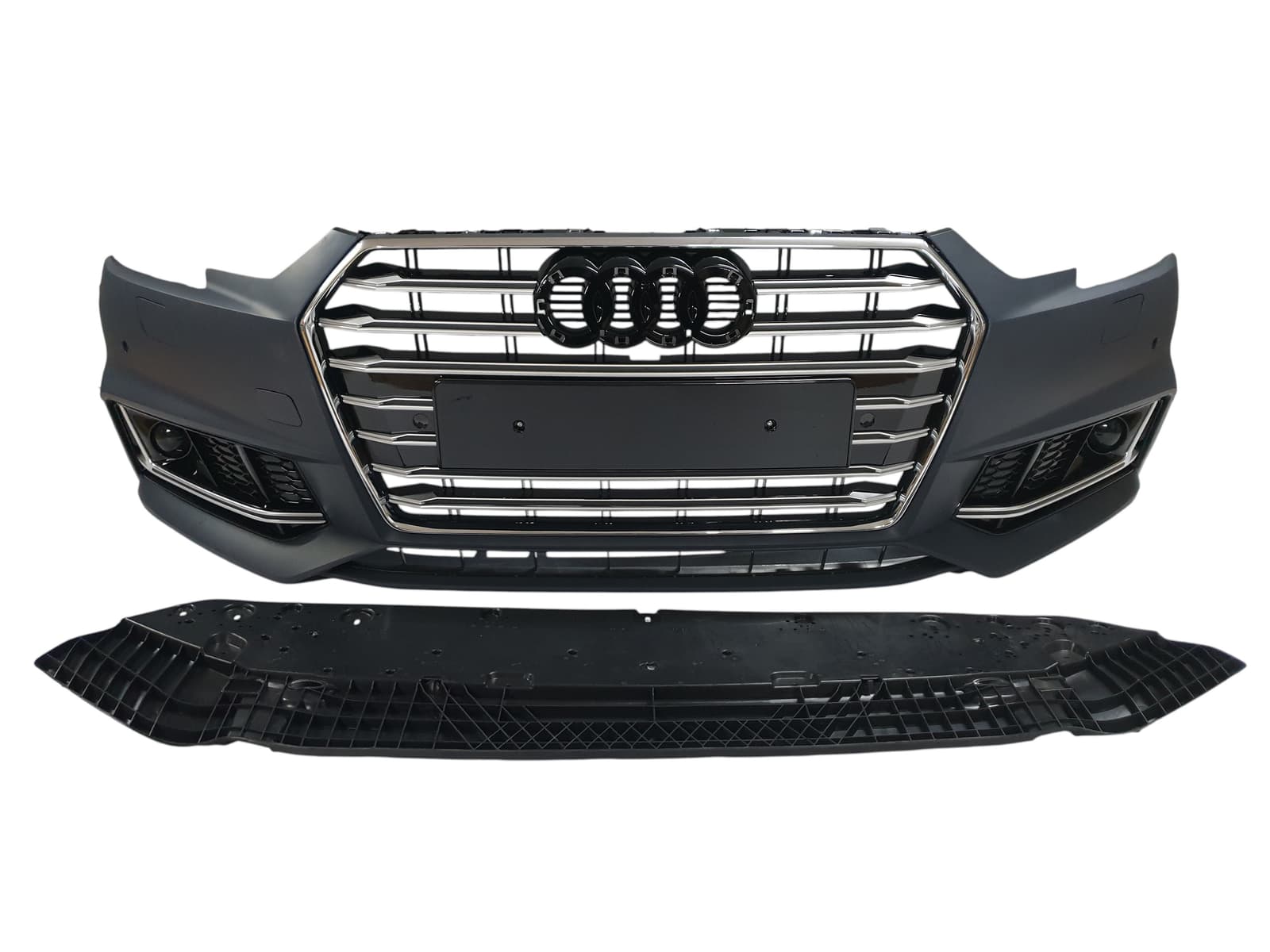 Передній бампер (в стилі S4) V2 на Audi A4 B9 2015-2019 року