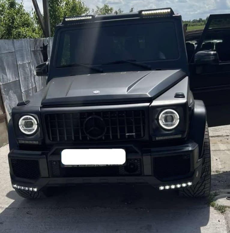Накладка на передній бампер BRBS з LED