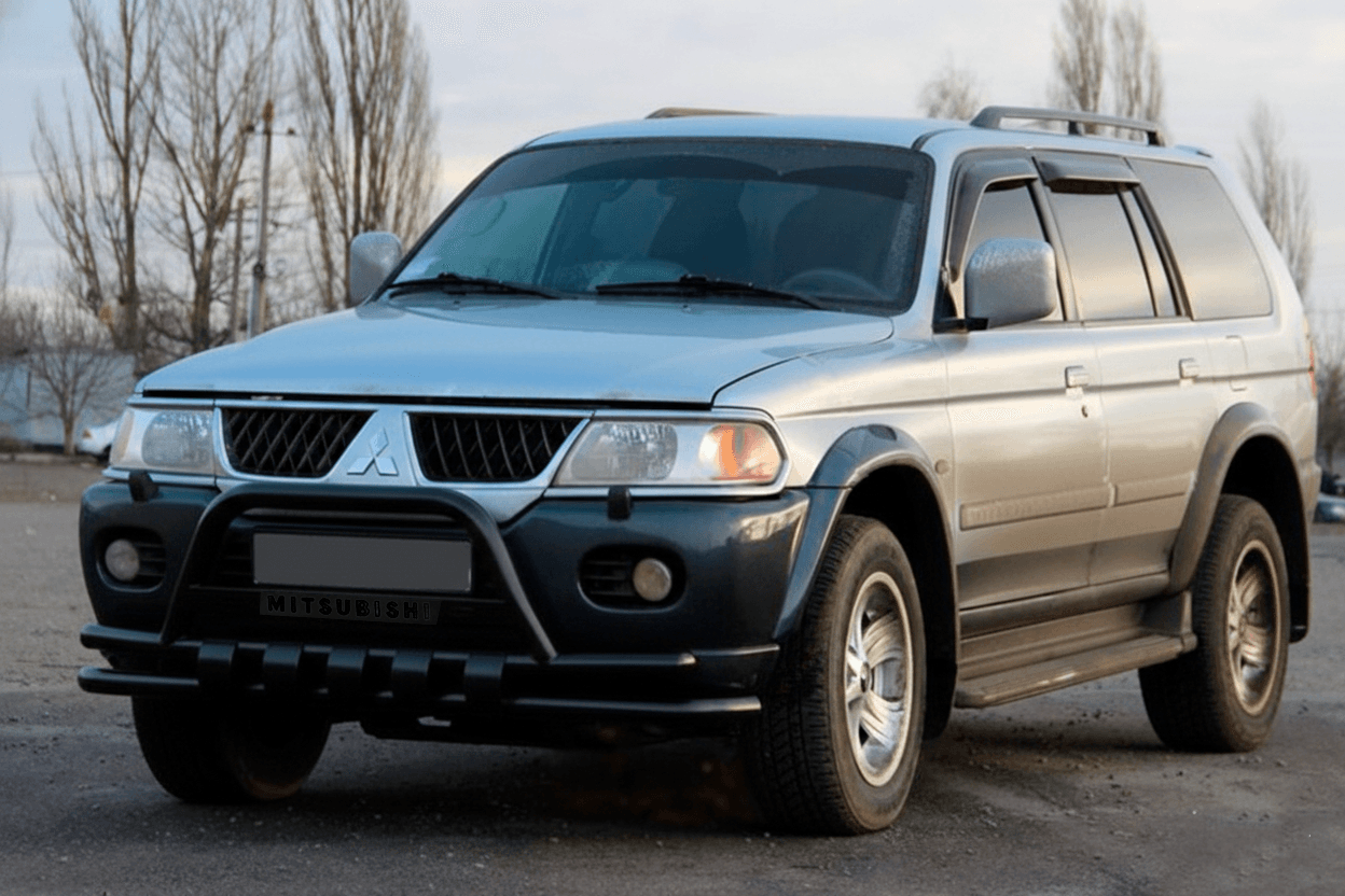 Передній захист ST015WT Black (нерж)