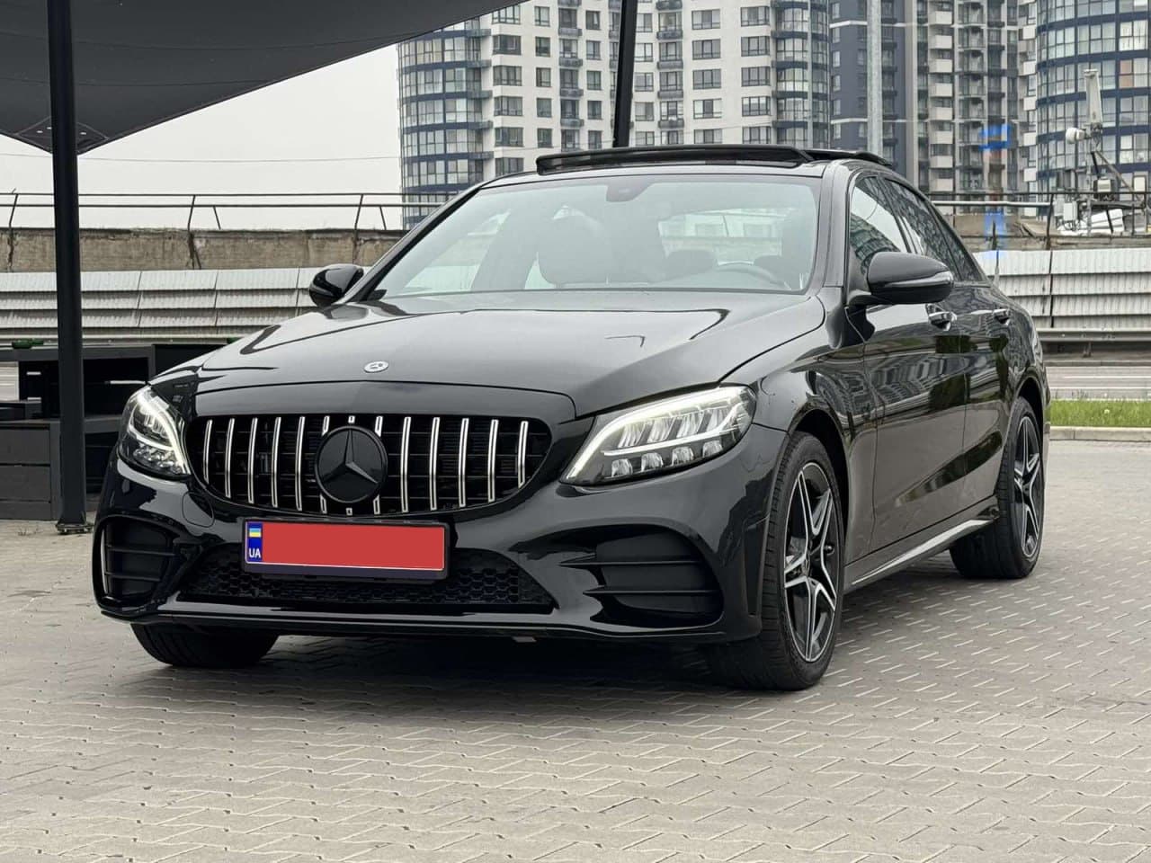 Передній бампер в зборі (AMG Line 2018-2021)