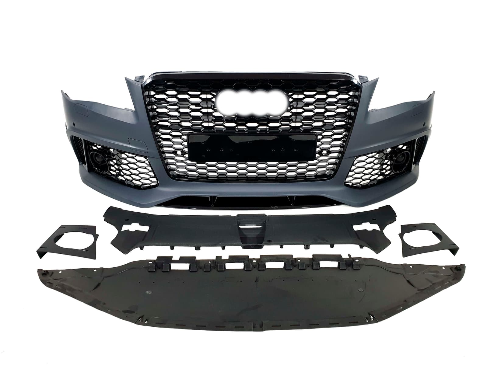 Передній бампер (в стилі RS) V1 на Audi A8 D4 2010-2014 року