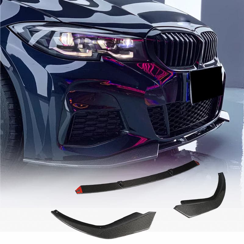 Накладка на передній бампер Lip SC-Style (для M-Sport 2018-2022, Карбон)
