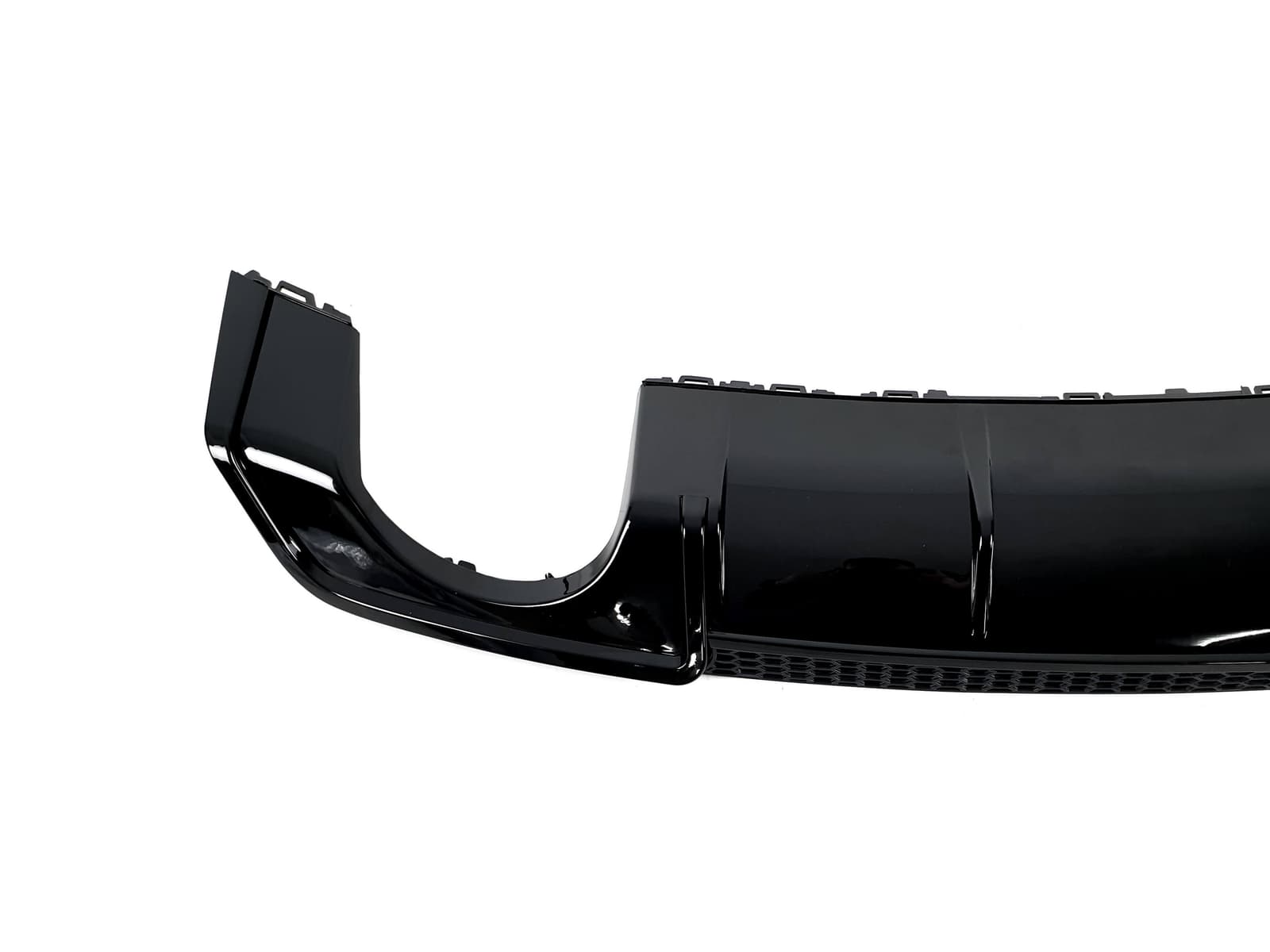 Дифузор (заднього бампера) Black / Chrome Pipe (в стилі RS3) Sedan на Audi A3 8V 2012-2016 року 2