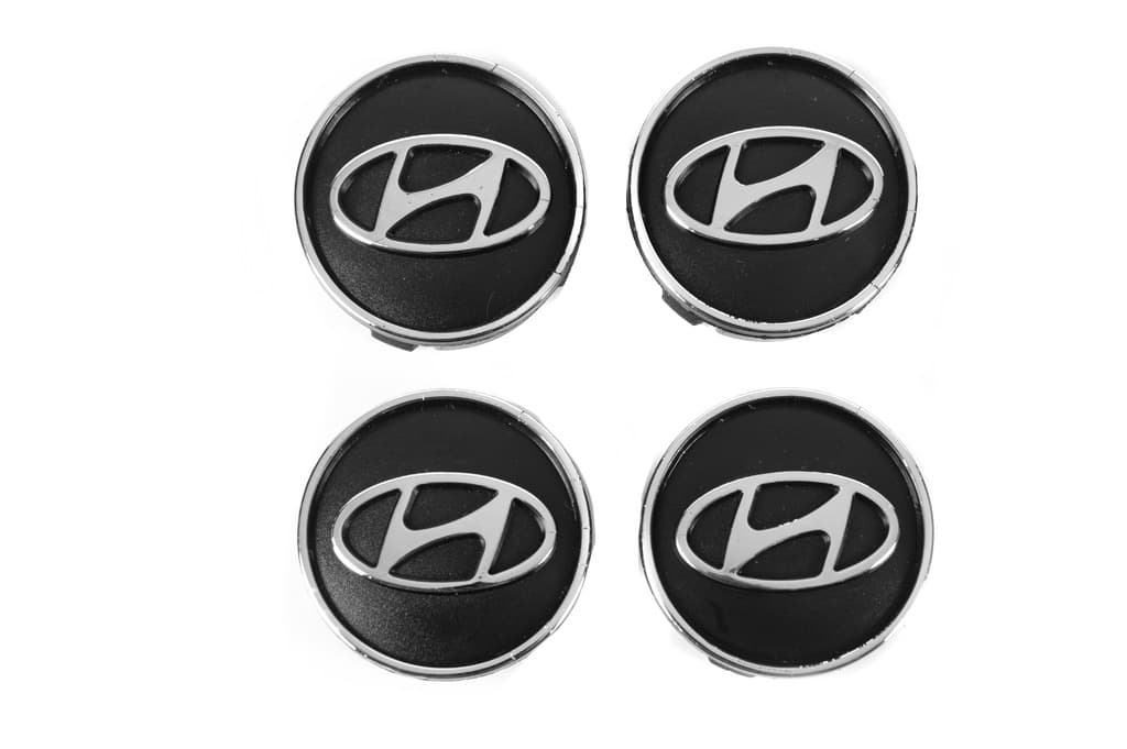 Ковпачки диски чорні hyun60tur-bl (59мм на 55мм, 4 шт) 3
