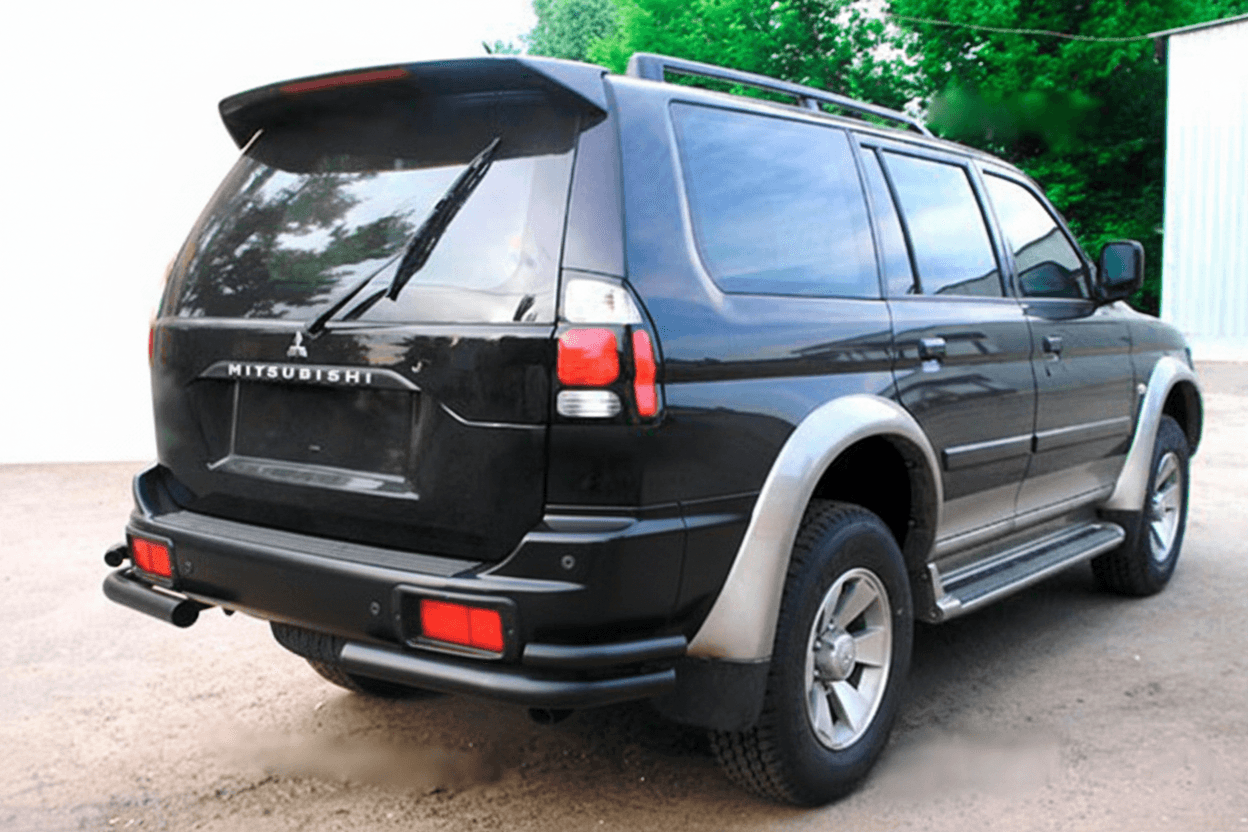 Задні подвійні куточки Black (2 шт, нерж)