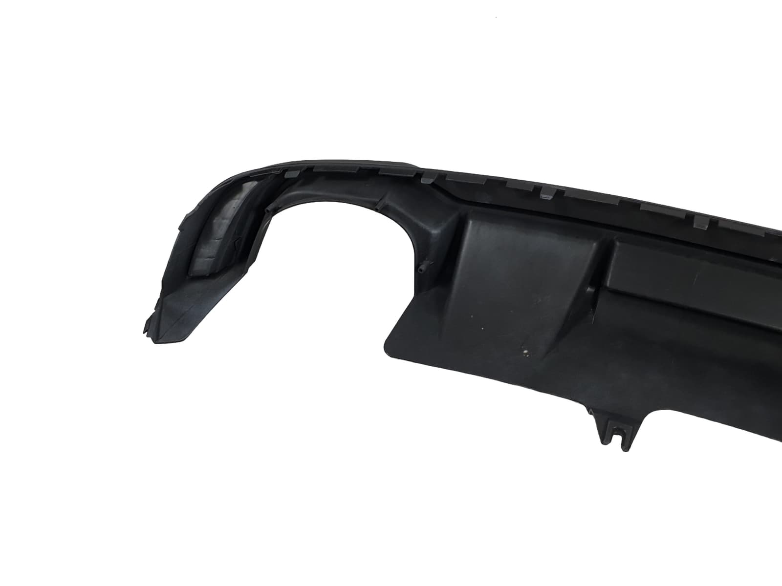 Дифузор (заднього бампера) Full Black / Black Pipe (в стилі RS4) V1 S-Line на Audi A4 B9 2015-2019 року 5