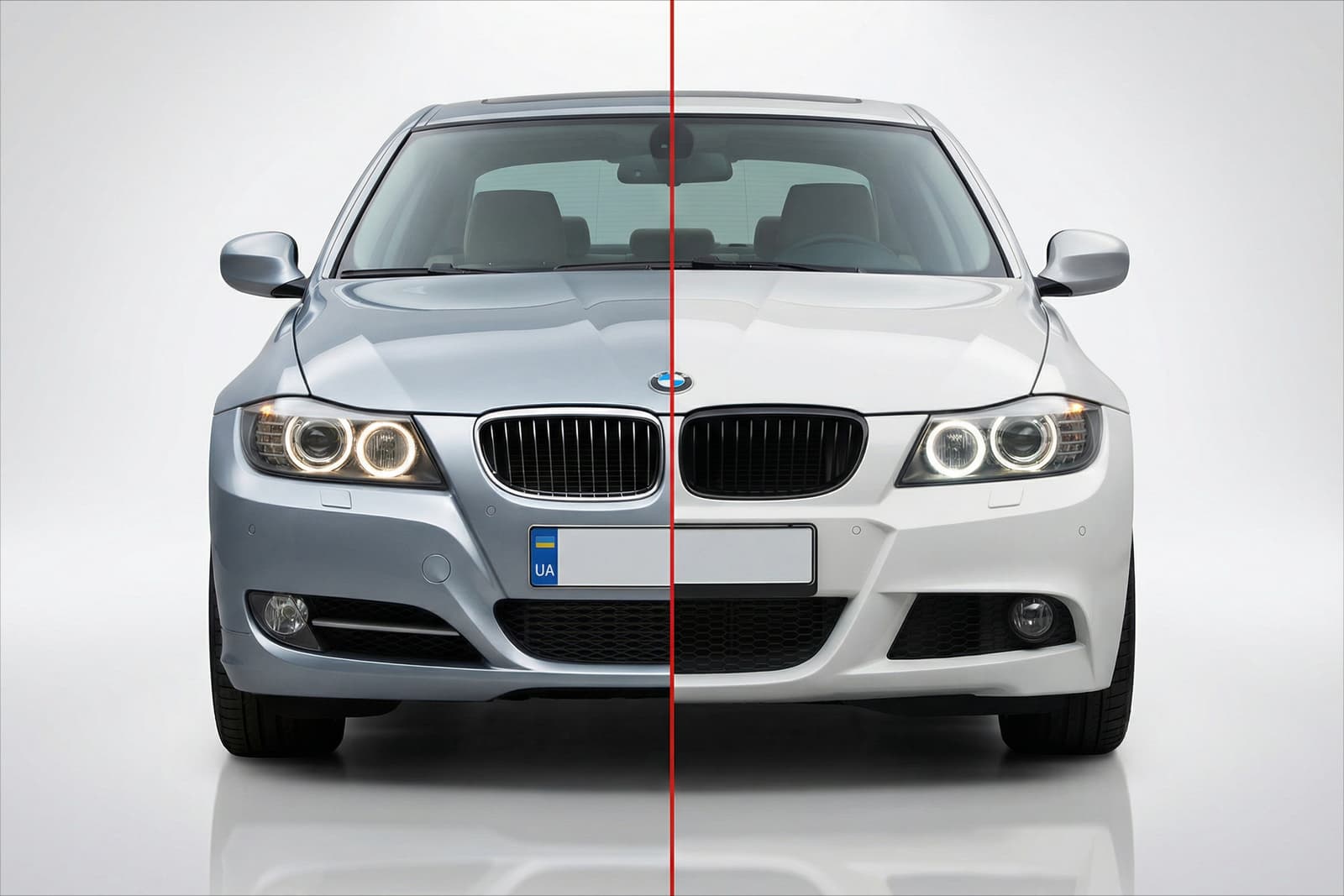 Комплект обвісів M-Sport (для E90 2008-2011) Односторонній подвійний вихлоп