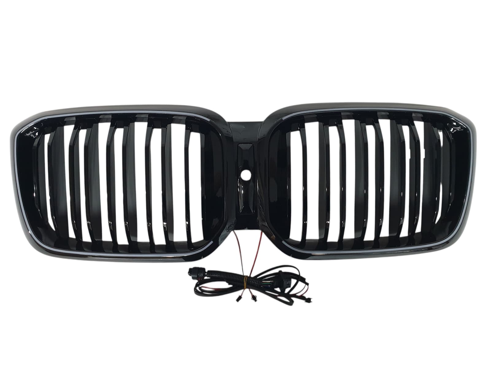 Ніздрі Чорний глянець LED (Iconic Glow) 2bar на BMW X3 G01 2022-2024 року 4
