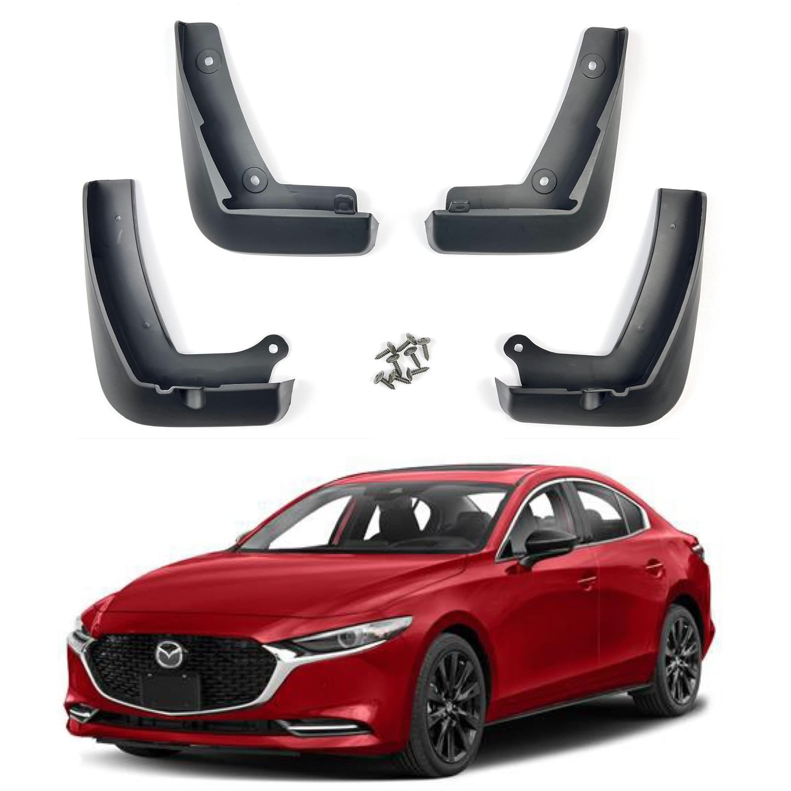 Бризковики Mazda 3 СЕДАН 2019+, комплект 4шт.