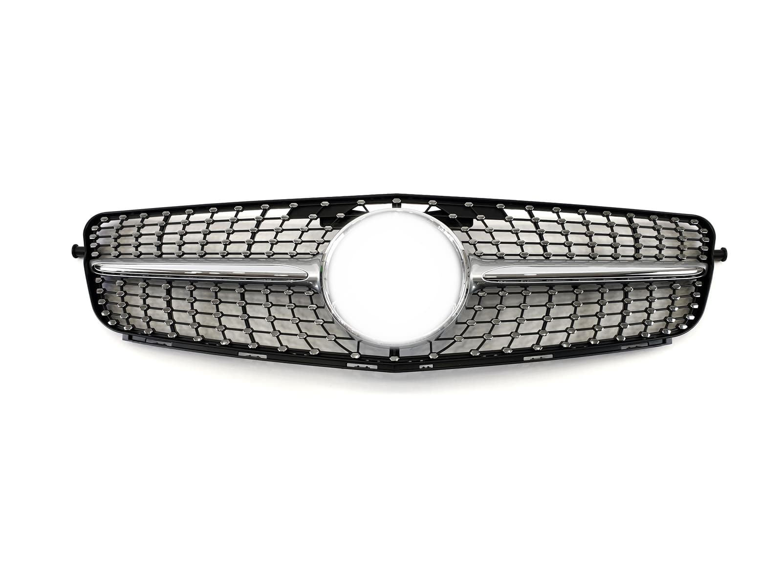 Решітка радіатора Silver Diamond на Mercedes-Benz C-Class W204 2007-2014 року 2