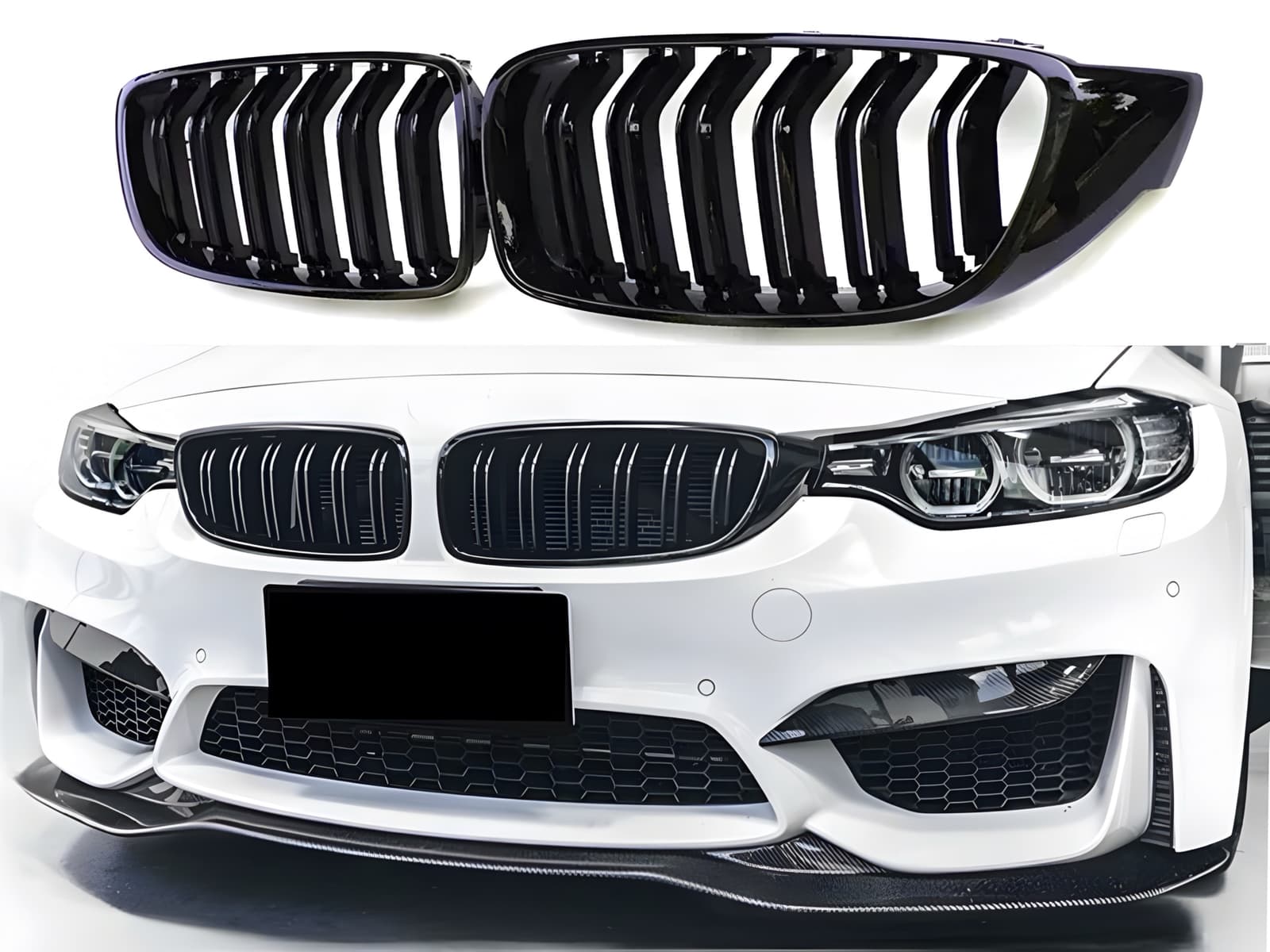 Решітка радіатора ніздрі M4 стиль BMW 4 series F32 F33 F36 2013-2020