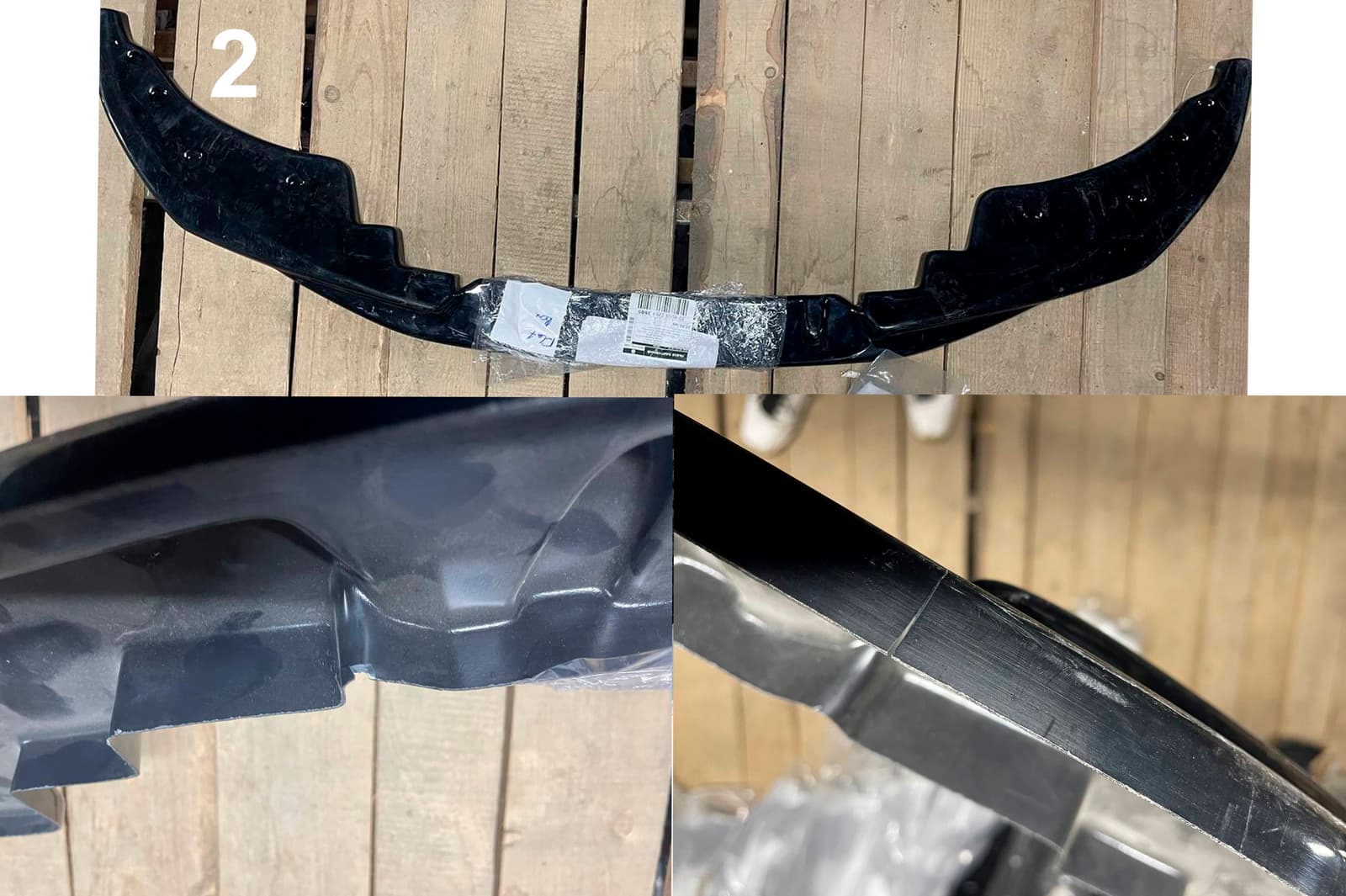 Уцінка Передня Lip накладка V-1 (для G22/G23, чорний глянець) 3
