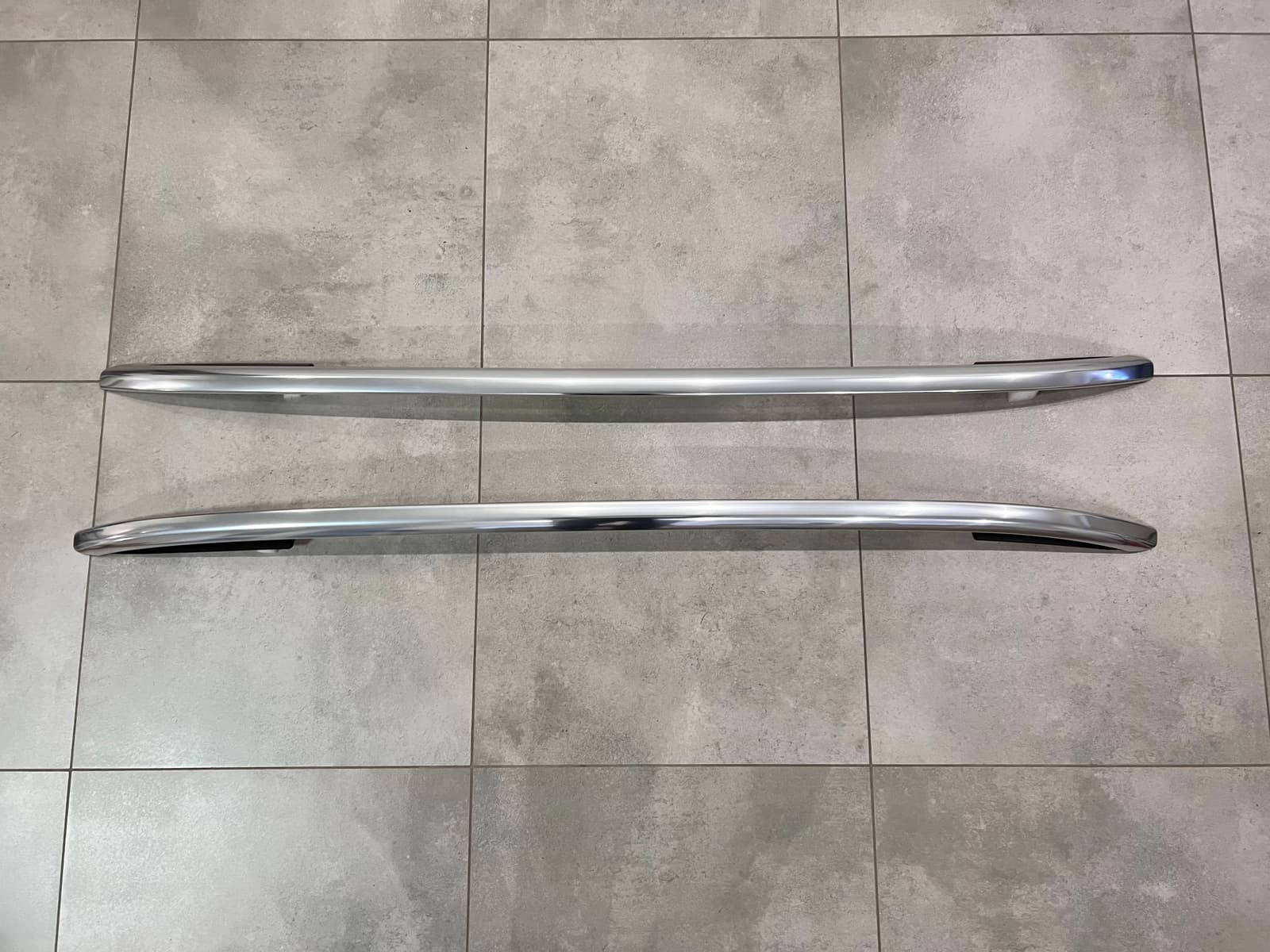 Рейлінги на дах OEM Porsche Cayenne 958/Volkswagen Touareg 2010-2018 алюміній 2шт. колір срібло 4