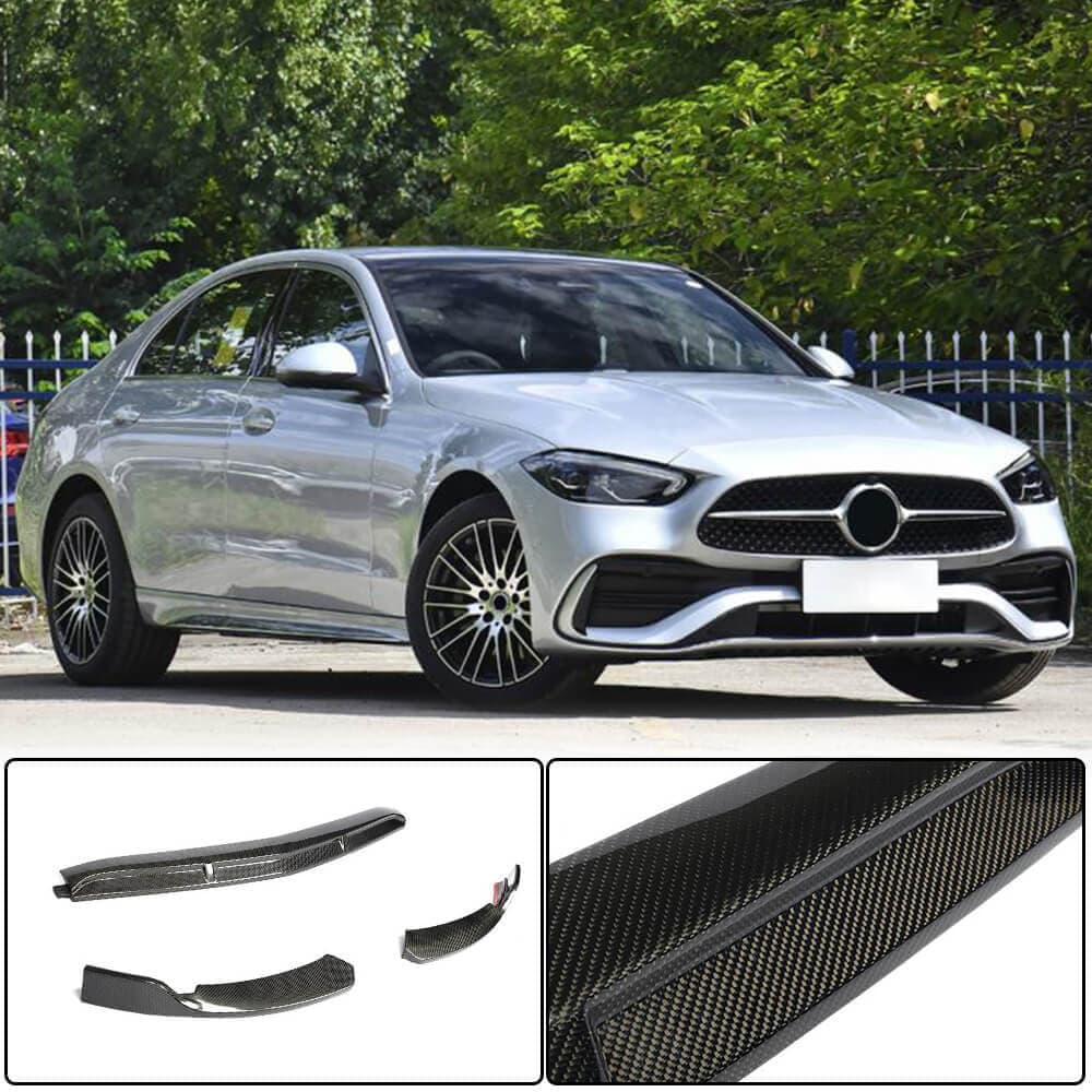 Накладка на передній бампер Lip (для AMG-Line, Карбон)