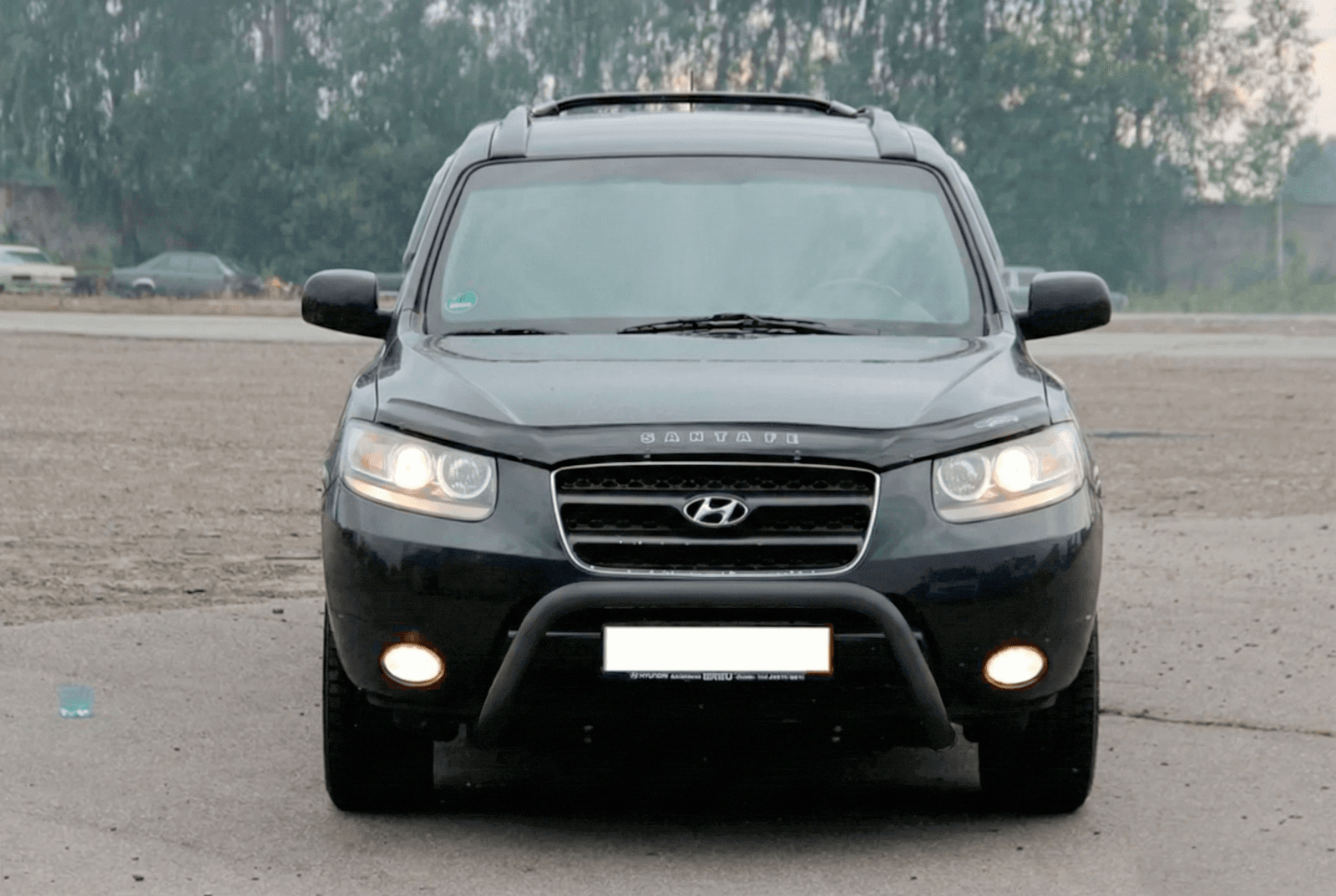 Кенгурятник WT007 Black (нерж.)