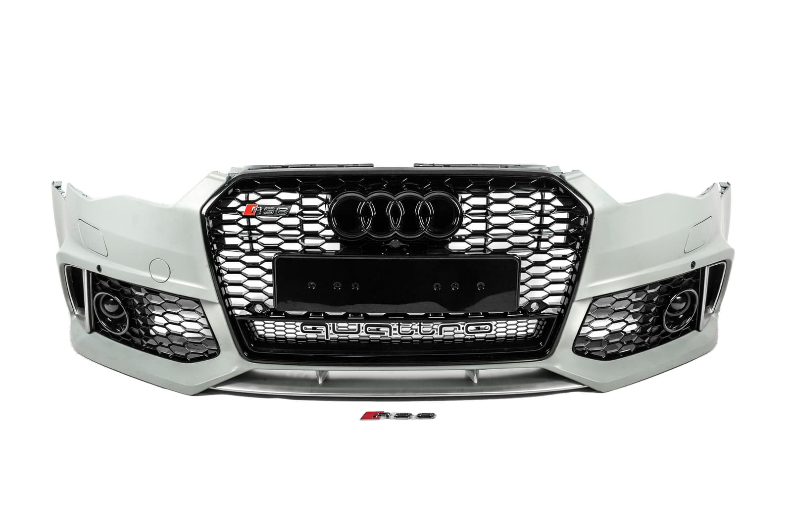 Передній бампер з чорною решіткою RS6-Style (2014–2017)