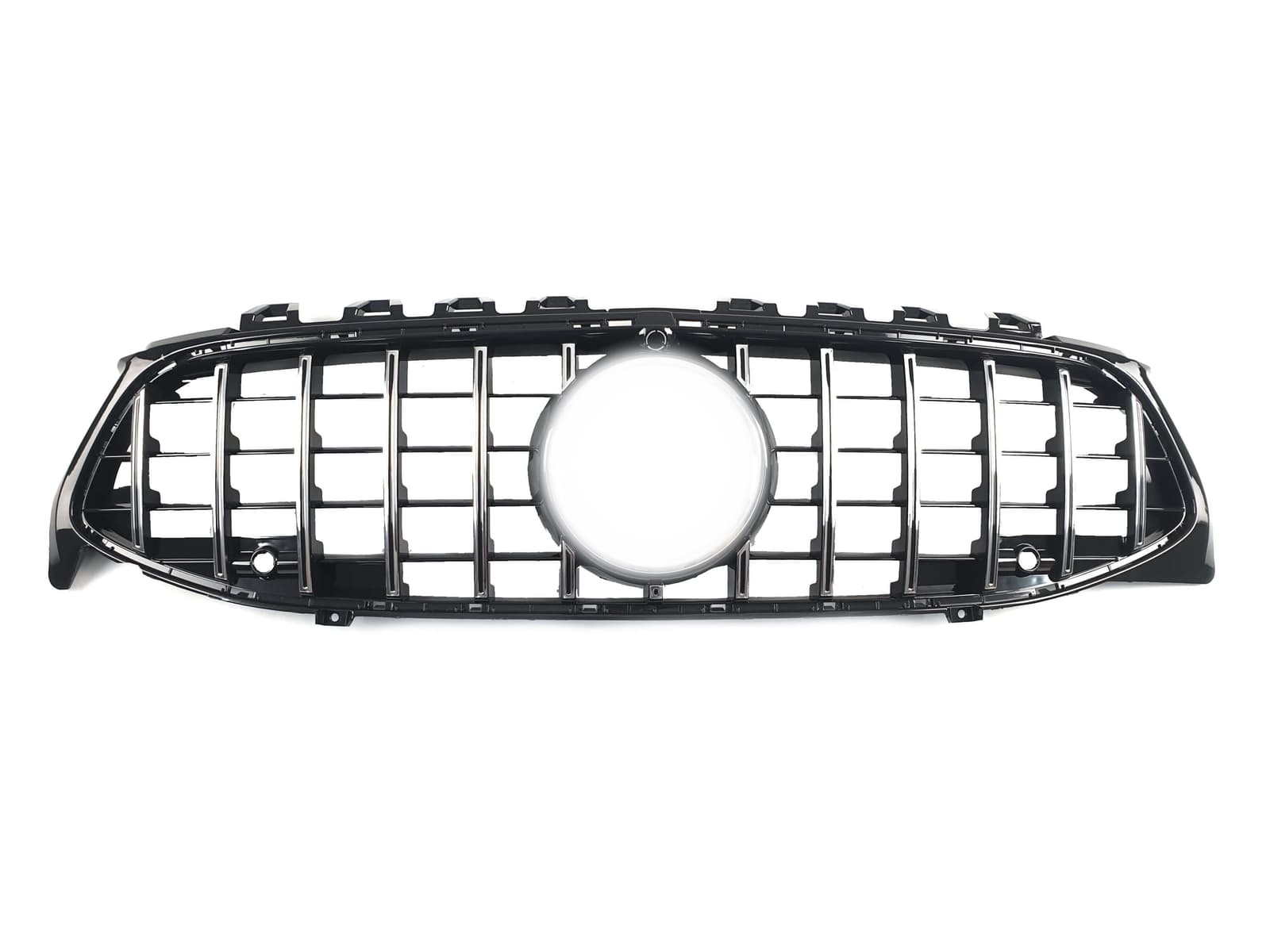 Решітка радіатора Chrome Black (з місцем під камеру) GT на Mercedes-Benz CLA-Class C118 2019-2023 року