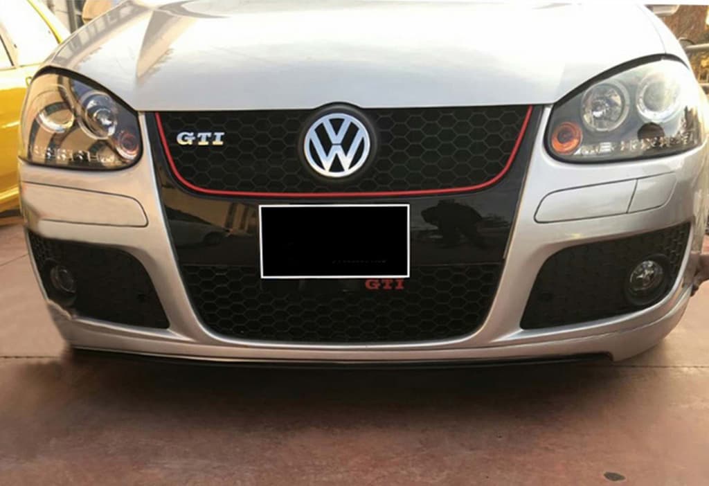 Передня Lip накладка V-2 (для GTI, чорний глянець)