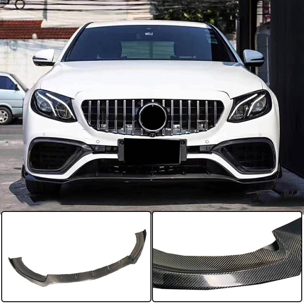 Накладка на передній бампер Lip V1 (для E63 AMG 2016-2019, Карбон)
