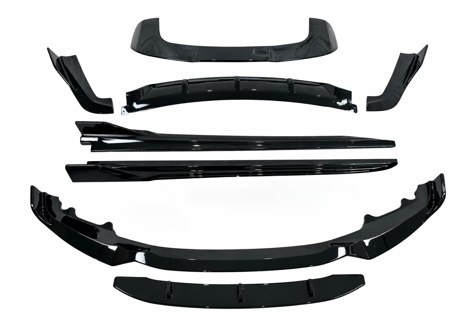 Комплект обвісу Paradigma BMW X5 F15 2013-2018 (передня юбка, леза під пороги, задній дифузор, спойлер), колір чорний глянець